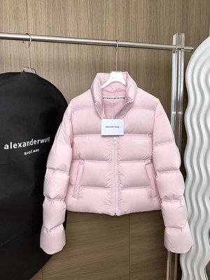 Alexander Wang Clothing Down Jacket Pink Rubber