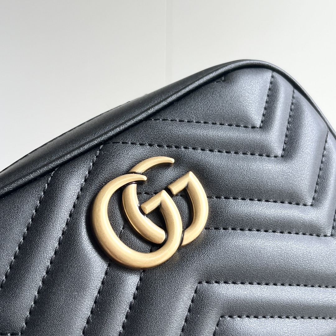 升级版升级版实拍#

型号：黑色
尺寸：18*12*6牛皮

GG marmont系列nano精致可爱
