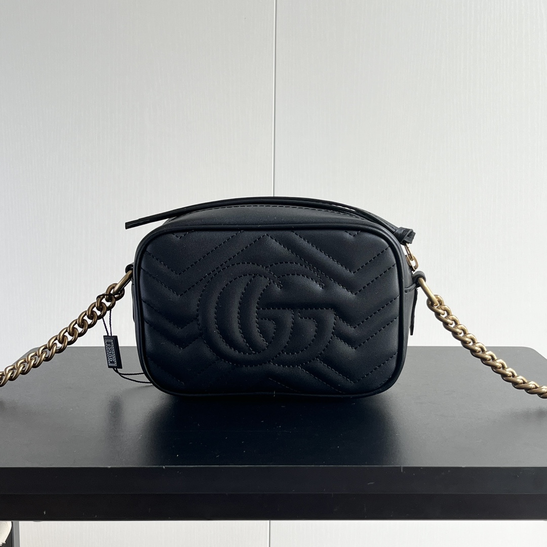 升级版升级版实拍#

型号：黑色
尺寸：18*12*6牛皮

GG marmont系列nano精致可爱
