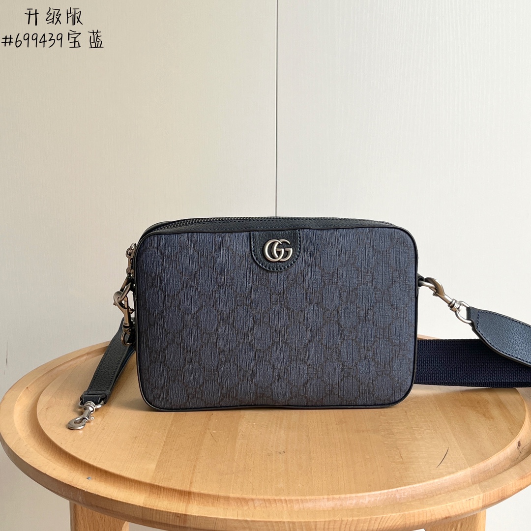 古奇gucci 699439宝蓝 经典Ophidia系列肩背包 两种背法