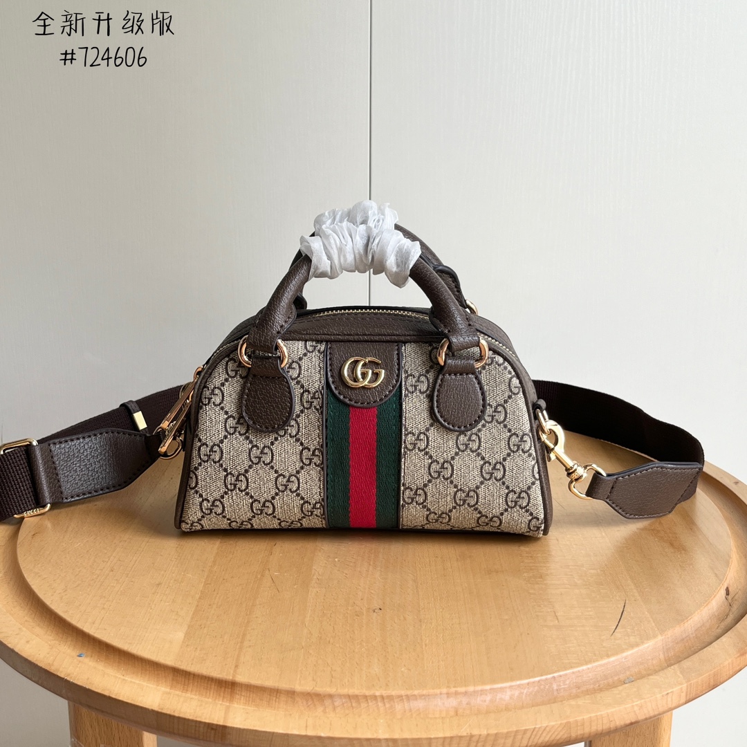 Gucci GG Supreme Flawless
 Handbags Boston Bags Canvas Mini