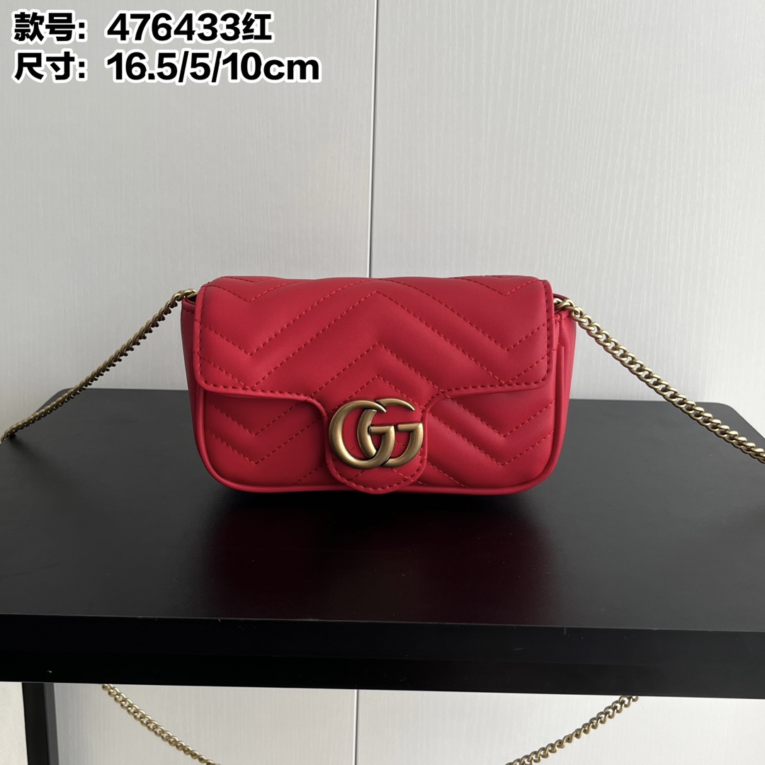 升级版实拍#（牛皮配盒）

款号：红色
尺寸：16.5-5-10cm

GG Nanomarmont 迷