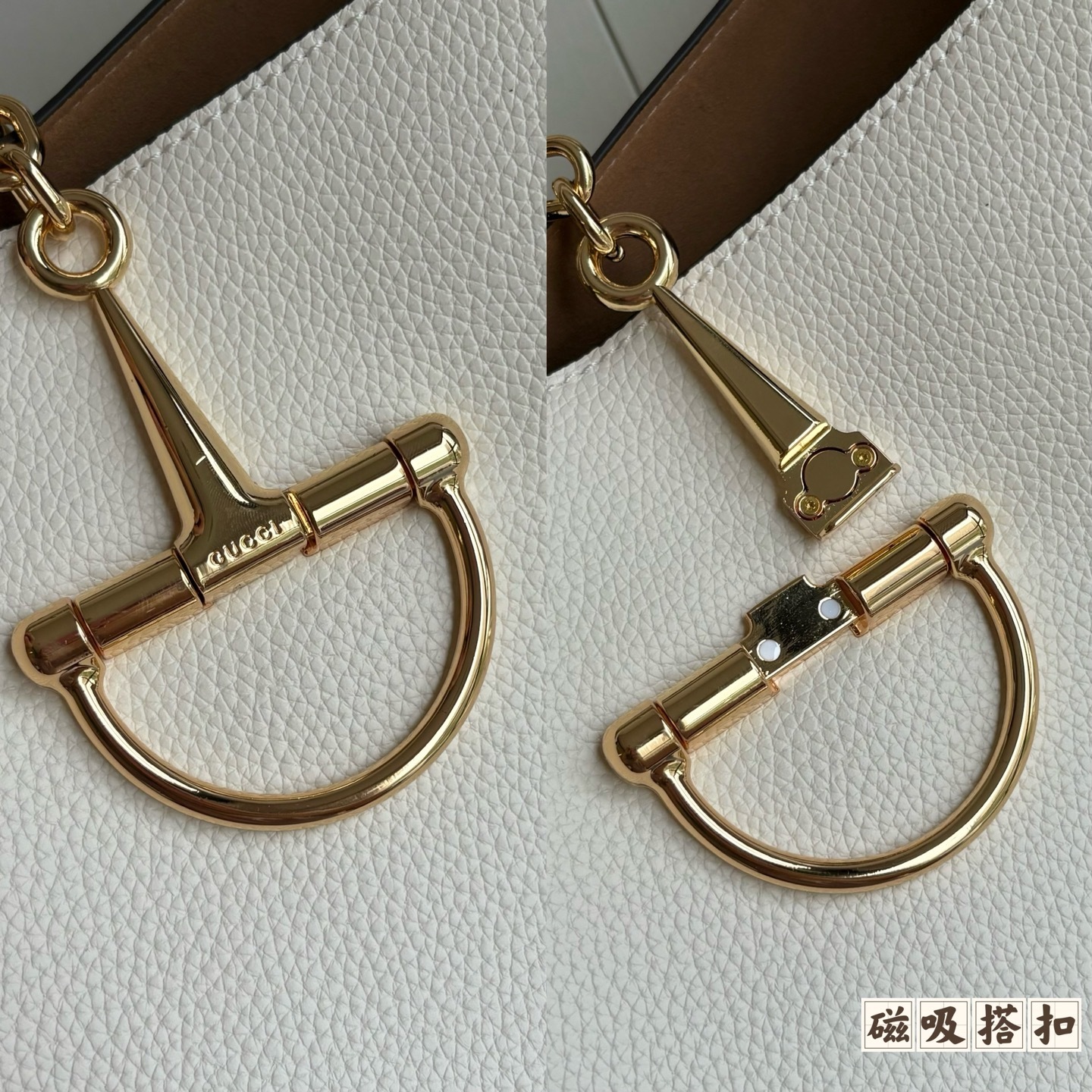 升级版实拍#款号:白色尺寸:46/26/26cm全新GG Emblem系列焕新诠释品牌的隽永优雅风范和精