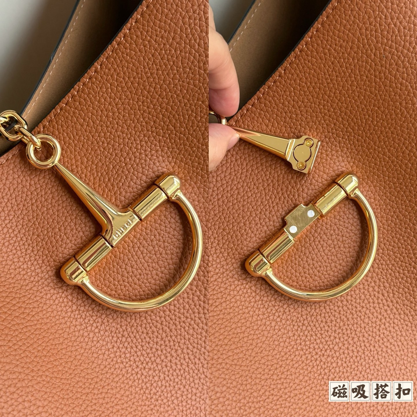 升级版实拍#款号:土黄尺寸:46/26/26cm全新GG Emblem系列焕新诠释品牌的隽永优雅风范和精