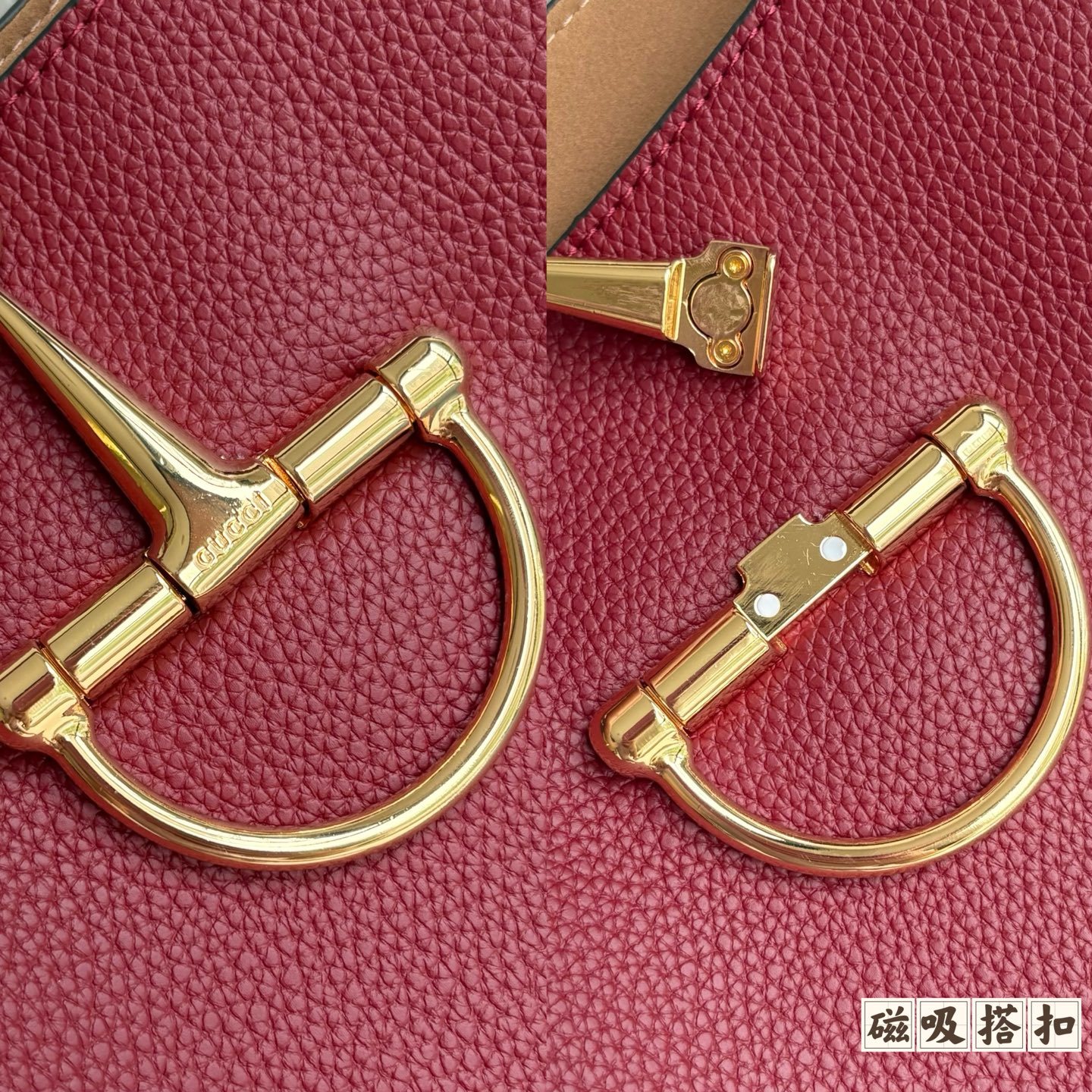 升级版实拍#款号:酒红尺寸:46/26/26cm全新GG Emblem系列焕新诠释品牌的隽永优雅风范和精