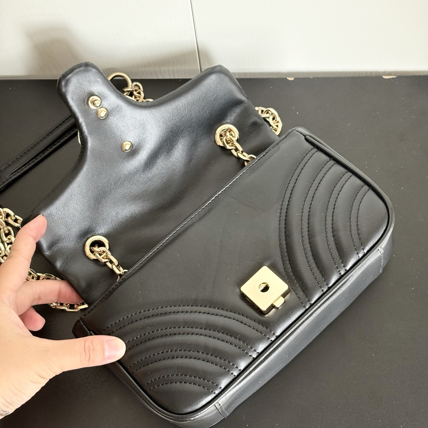 升级版实拍#💰190

款号：837280
尺寸：22/12.5/6cm

Marmont2.0系列 火爆！
