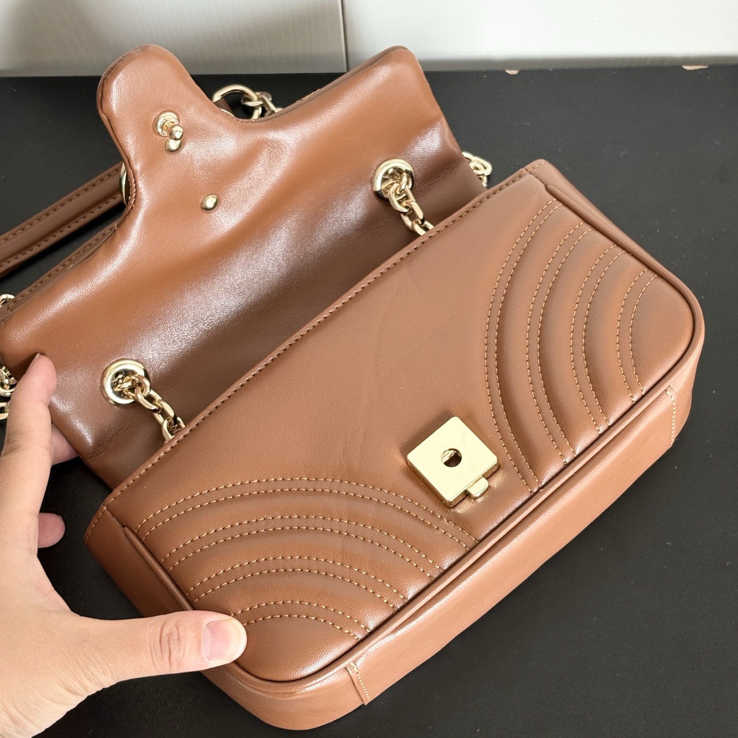 升级版实拍#💰190

款号：837280
尺寸：22/12.5/6cm

Marmont2.0系列 火爆！
