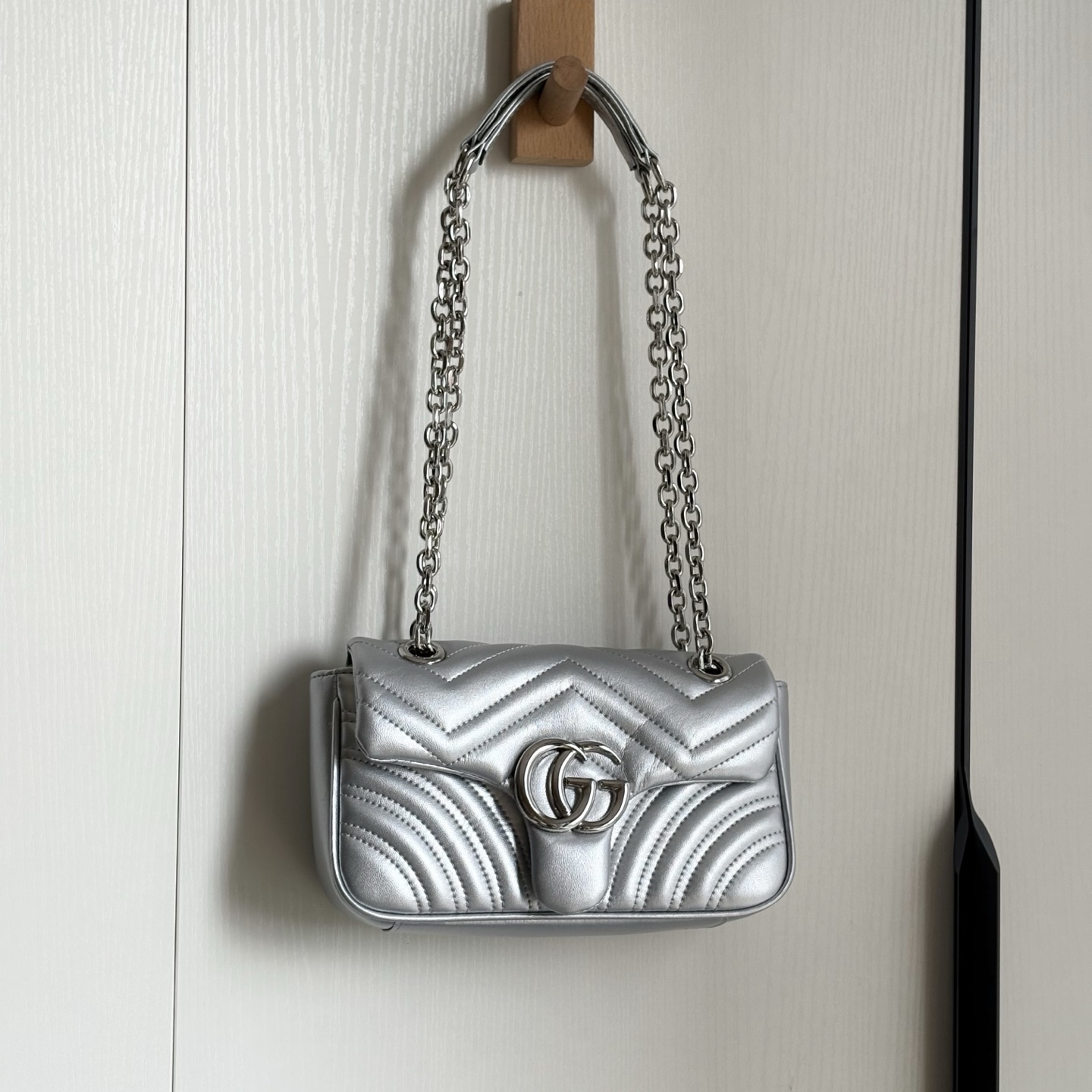 升级版实拍#💰190

款号：837280
尺寸：22/12.5/6cm

Marmont2.0系列 火爆！
