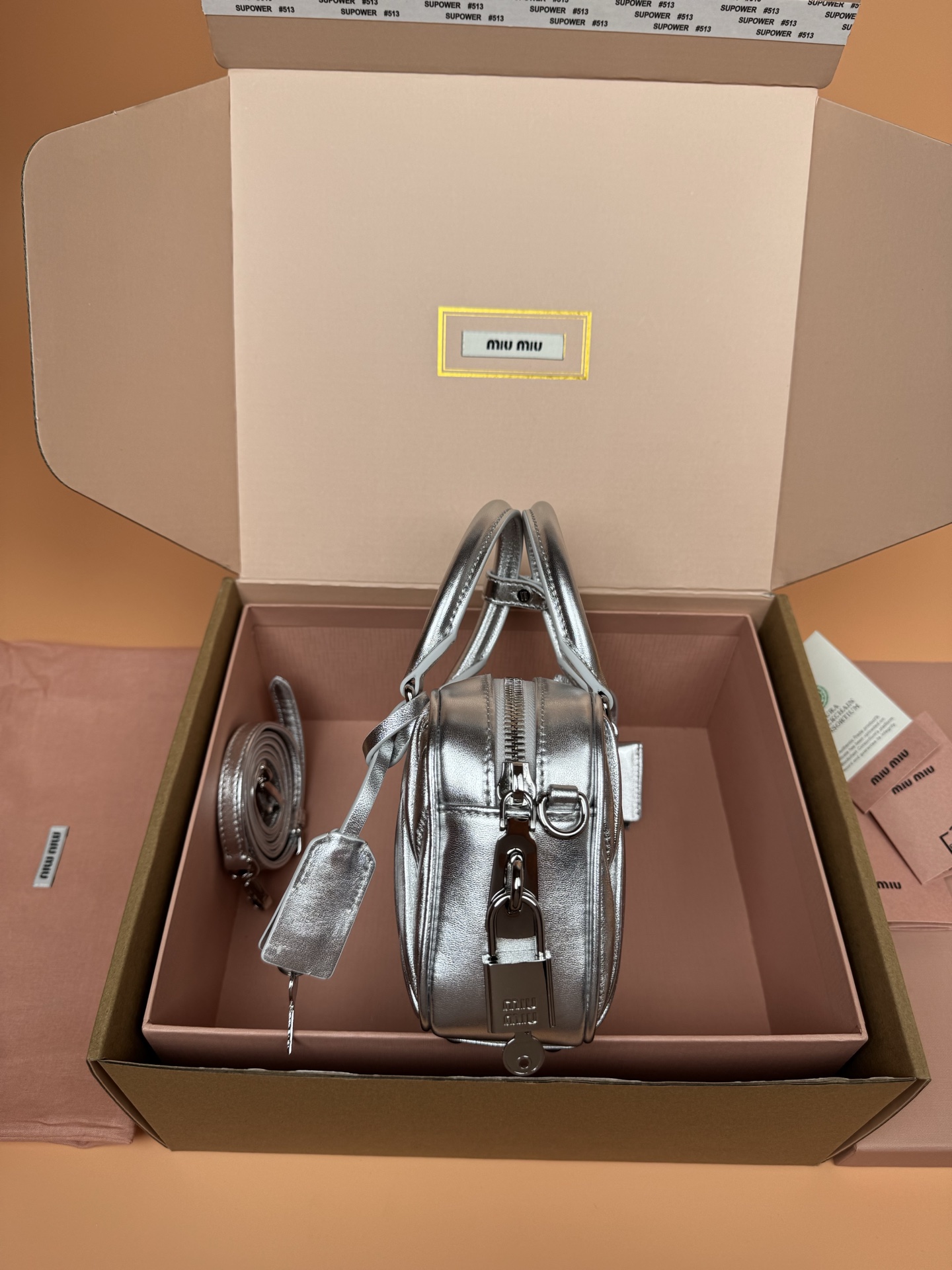 Miu Miu Arcadie Matelasse Silver Leather Small Bowling Bag Crossbody MM0970 3 i1749185924198 8927 0 1