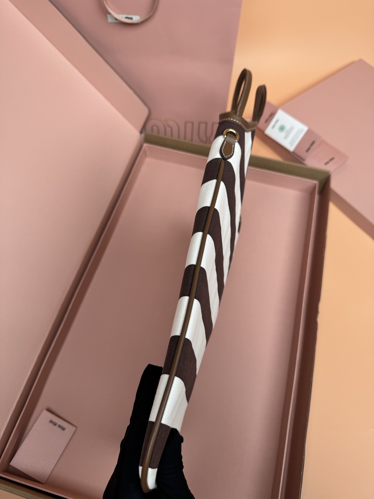 Miu Miu IVY Canvas Tote Bag: Striped Design, Summer Style, and Golden Hardware 3 i1749188633850 1871 0 2