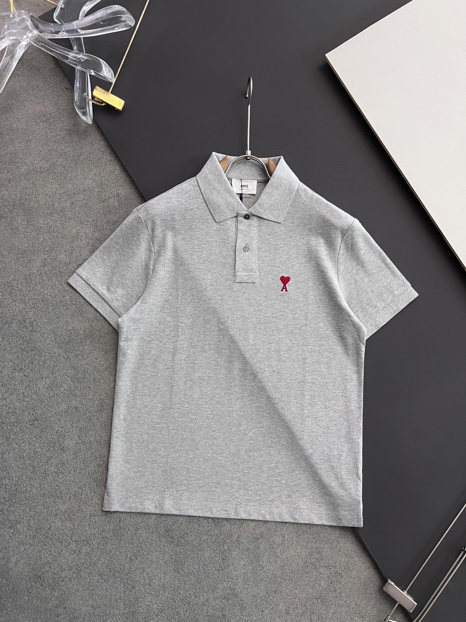 AMI Clothing Polo Embroidery Cotton