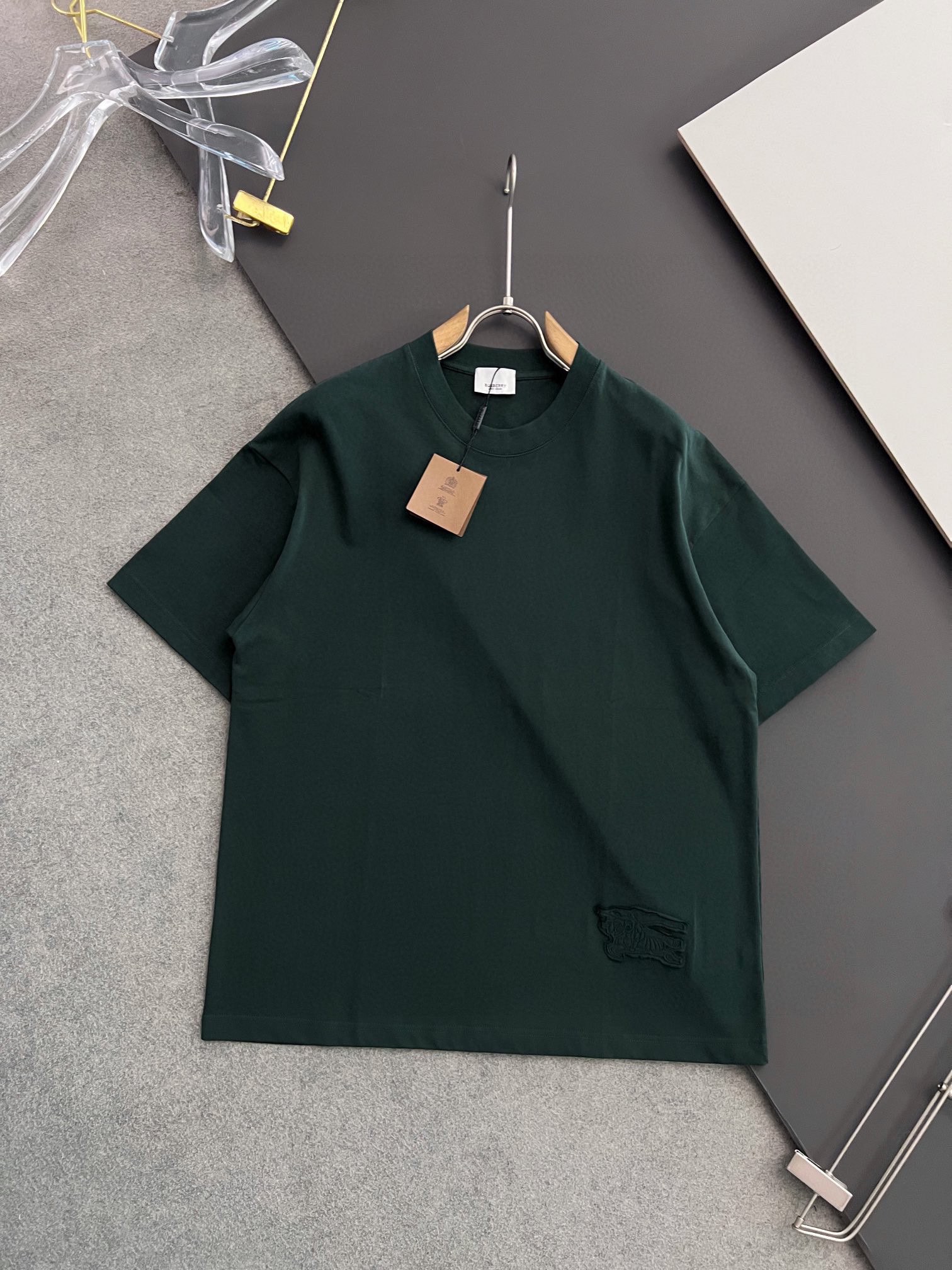 Burberry Kleidung T-Shirt Drucken Unisex Baumwolle Frühling/Sommer Kollektion Fashion Kurzarm