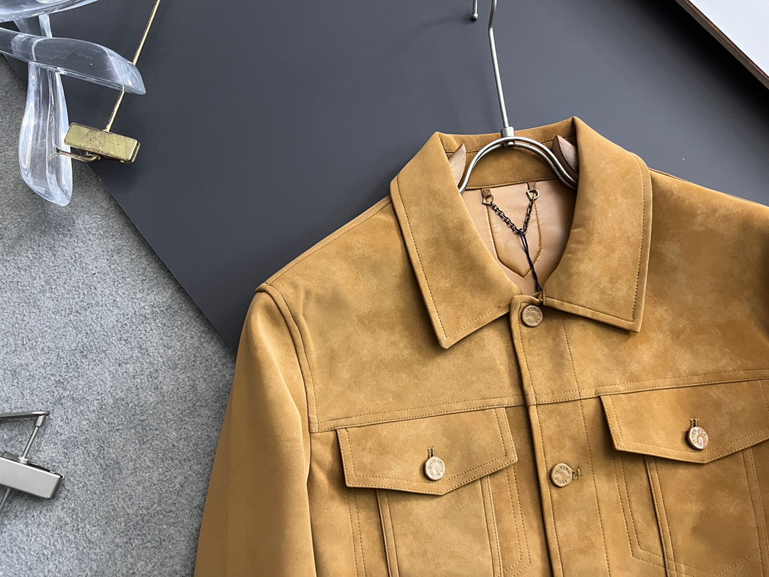 Luxury LV Male Leather Jacket with Classic Design and Superior Quality - 图片 2
