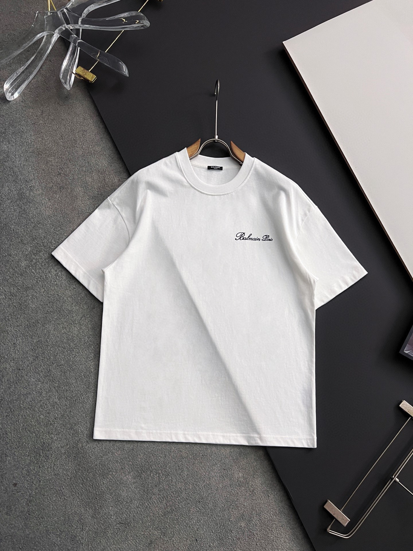 “Balman 2025 Spring/Summer T-shirts: Embroidered Logo, 310g Cotton, Unisex Design” - 图片 9
