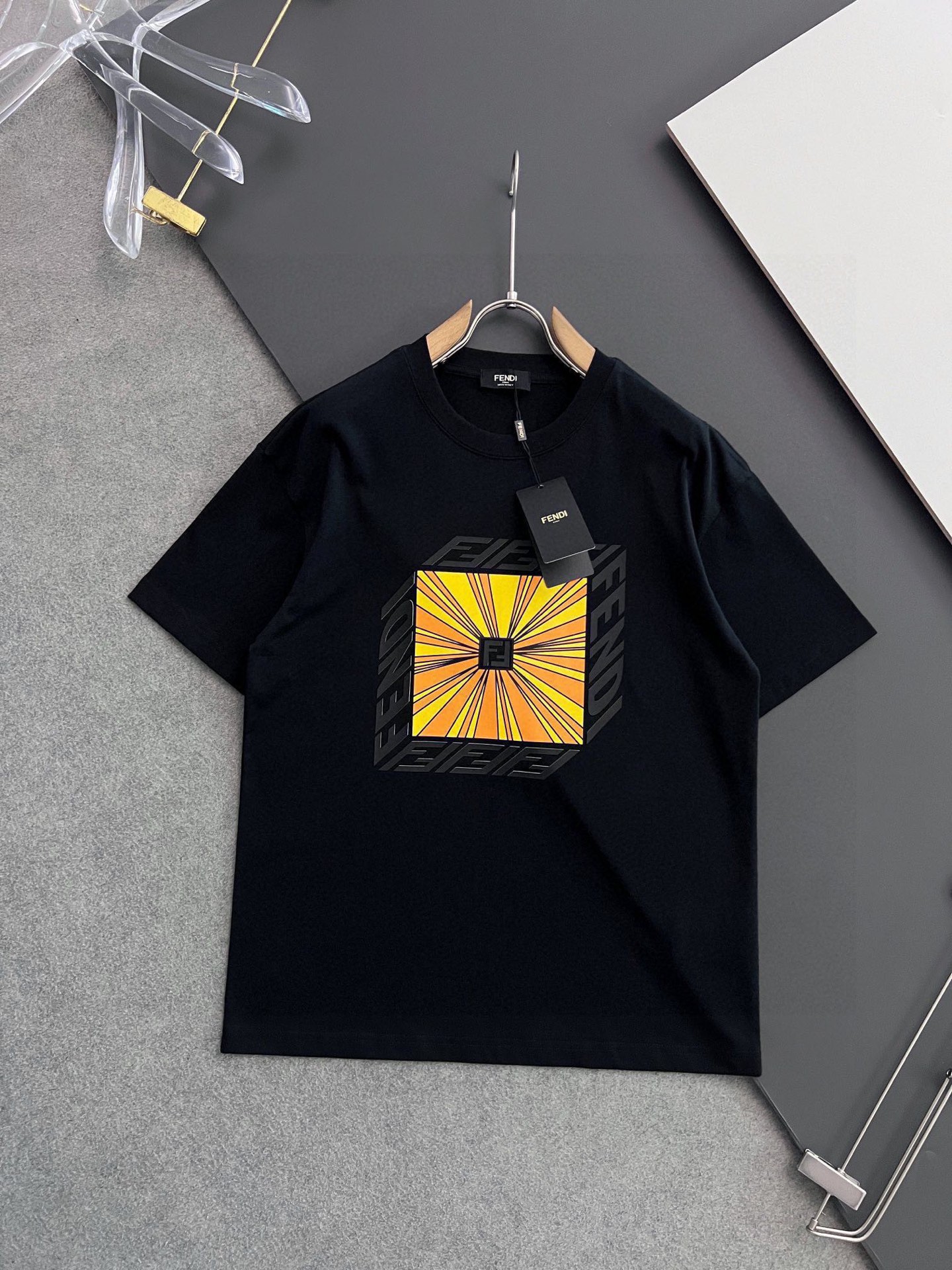 Fendi 2025Ss Pure Cotton Double Yarn Short Sleeve T-Shirt - Wardrobe Essential