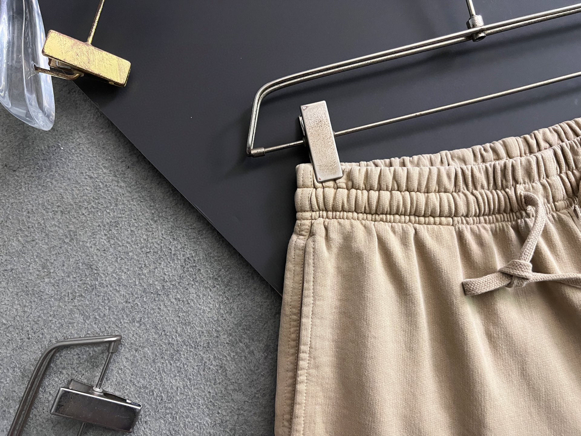 High-End Pure Cotton Shorts with Soft 380g Weave Fabric, Sizes S-5XL - 图片 2