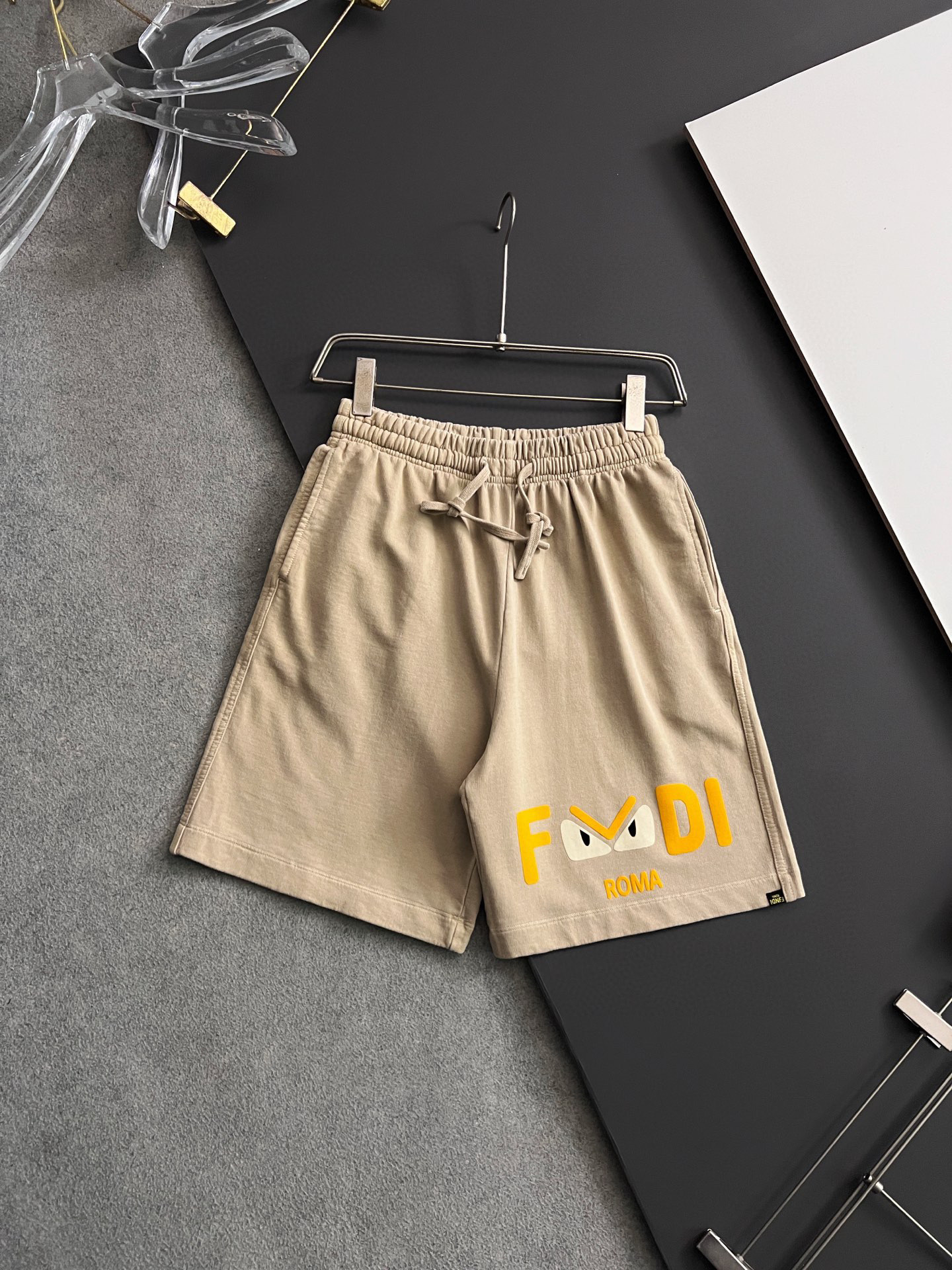 High-End Pure Cotton Shorts with Soft 380g Weave Fabric, Sizes S-5XL - 图片 1
