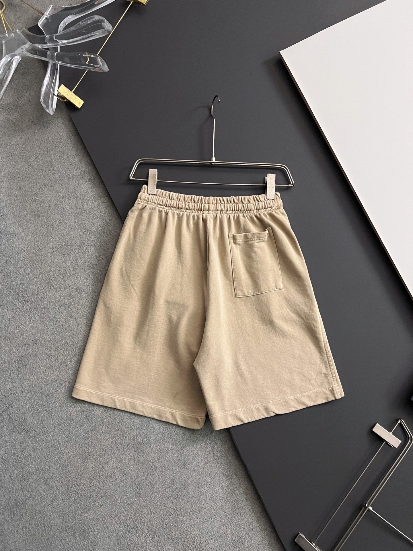 High-End Pure Cotton Shorts with Soft 380g Weave Fabric, Sizes S-5XL - 图片 9