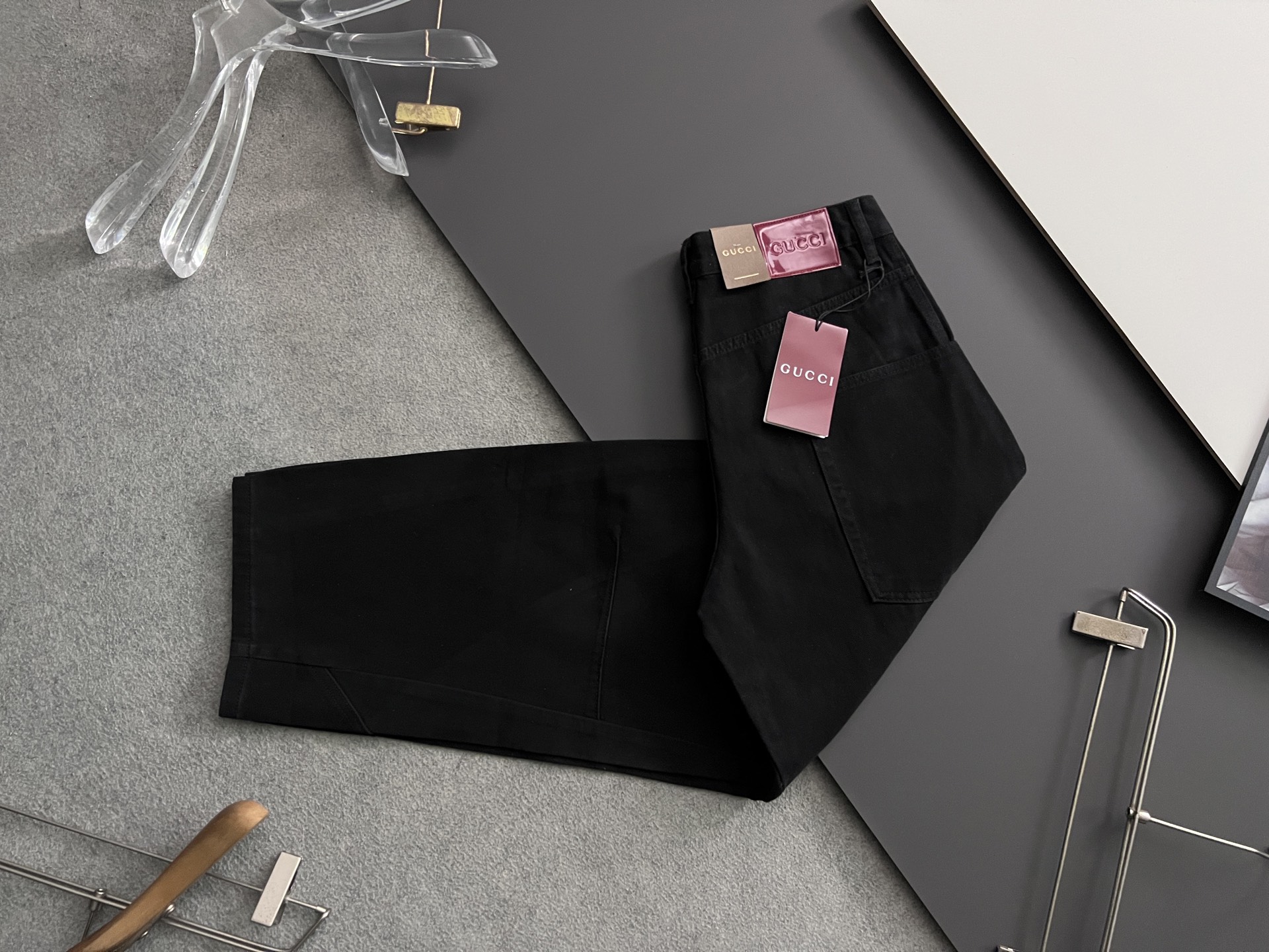 Gucc* 25SS Blue Cotton Jeans: Regenerative Agriculture Philosophy, Care Instructions, Unique Design - 图片 9