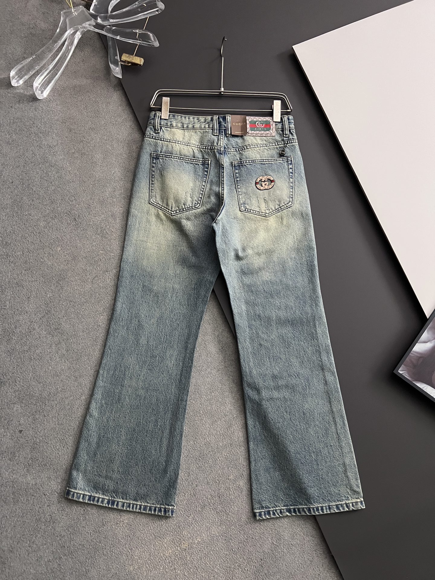 Gucc* 25SS Blue Cotton Jeans with Regenerative Agriculture Philosophy - 图片 6