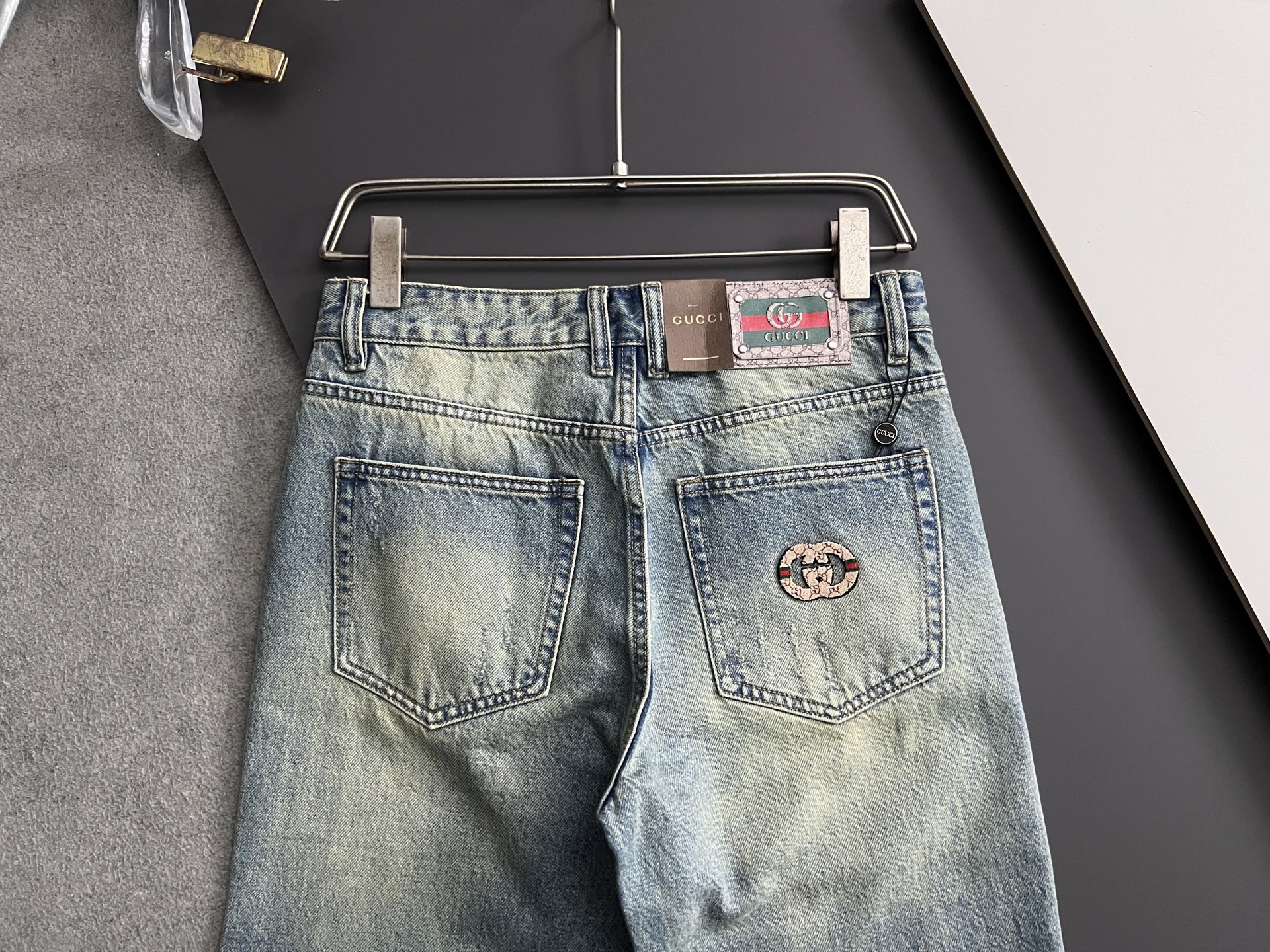 Gucc* 25SS Blue Cotton Jeans with Regenerative Agriculture Philosophy - 图片 7