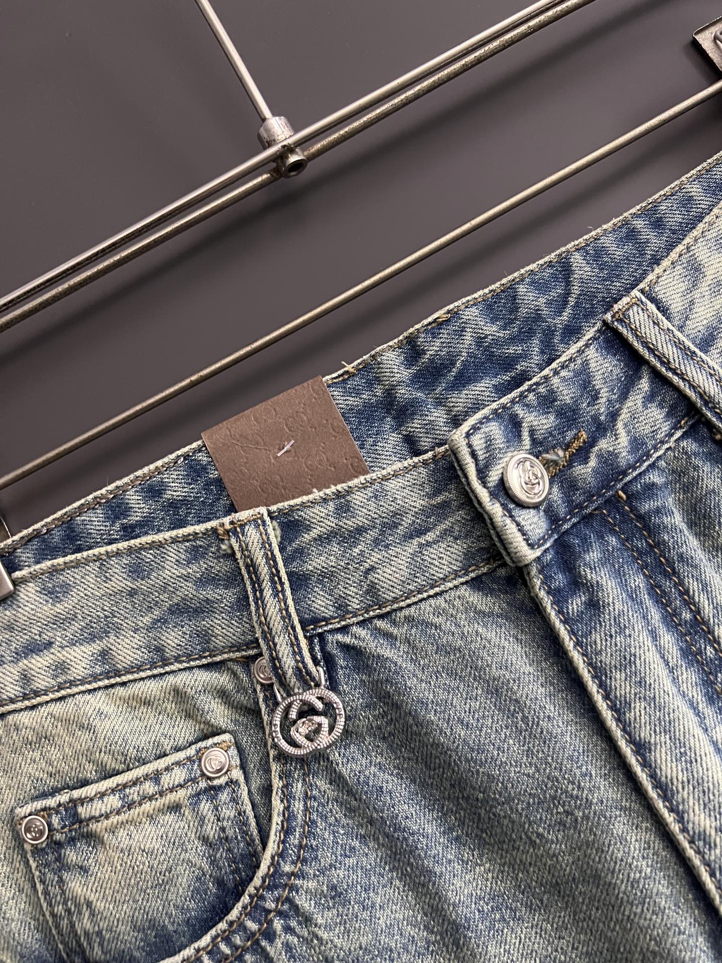 Gucc* 25SS Blue Cotton Jeans with Regenerative Agriculture Philosophy - 图片 4