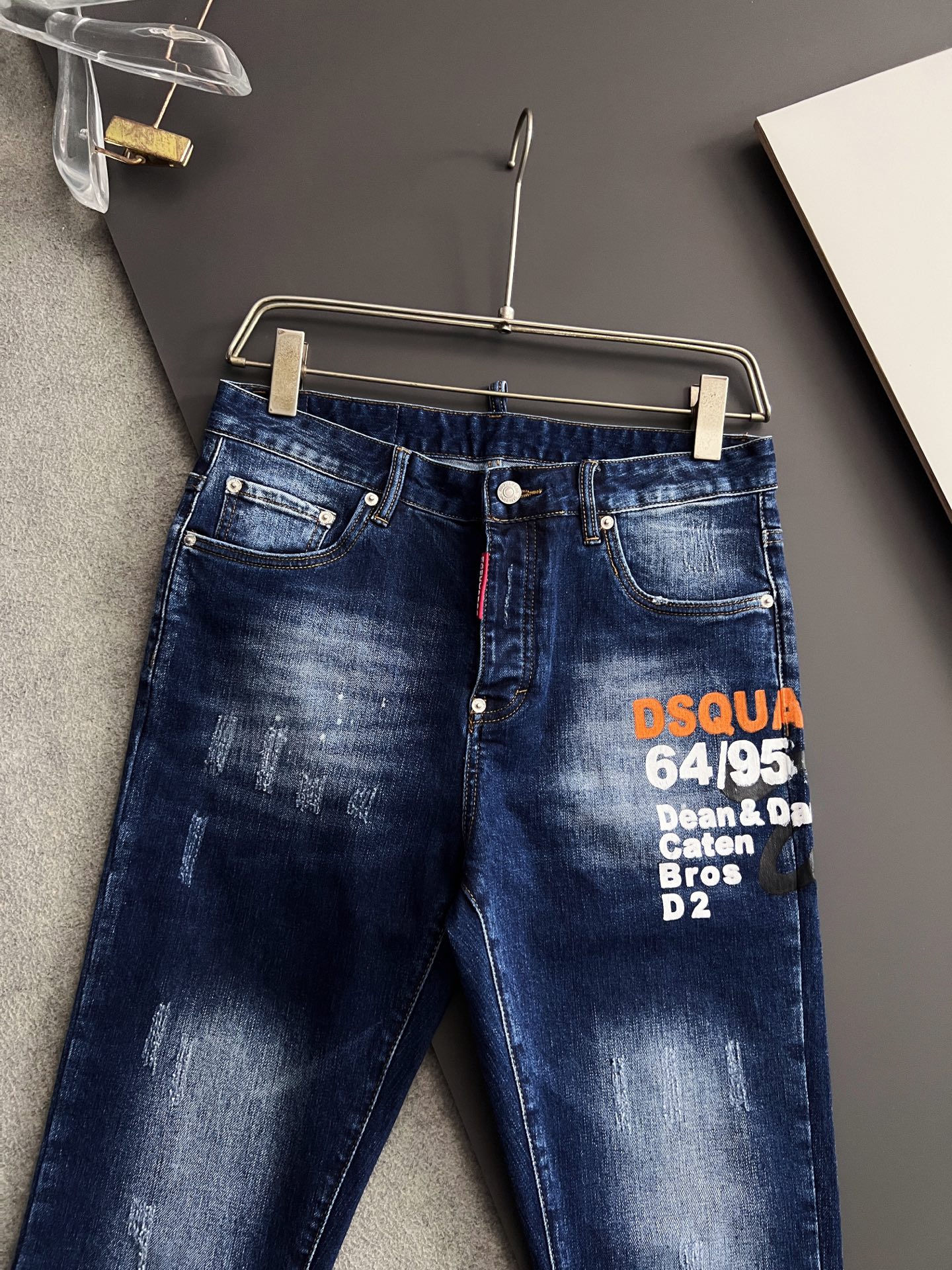 High-Quality Dollar Single Jeans with Unique Design and Comfortable Elasticity - 图片 3