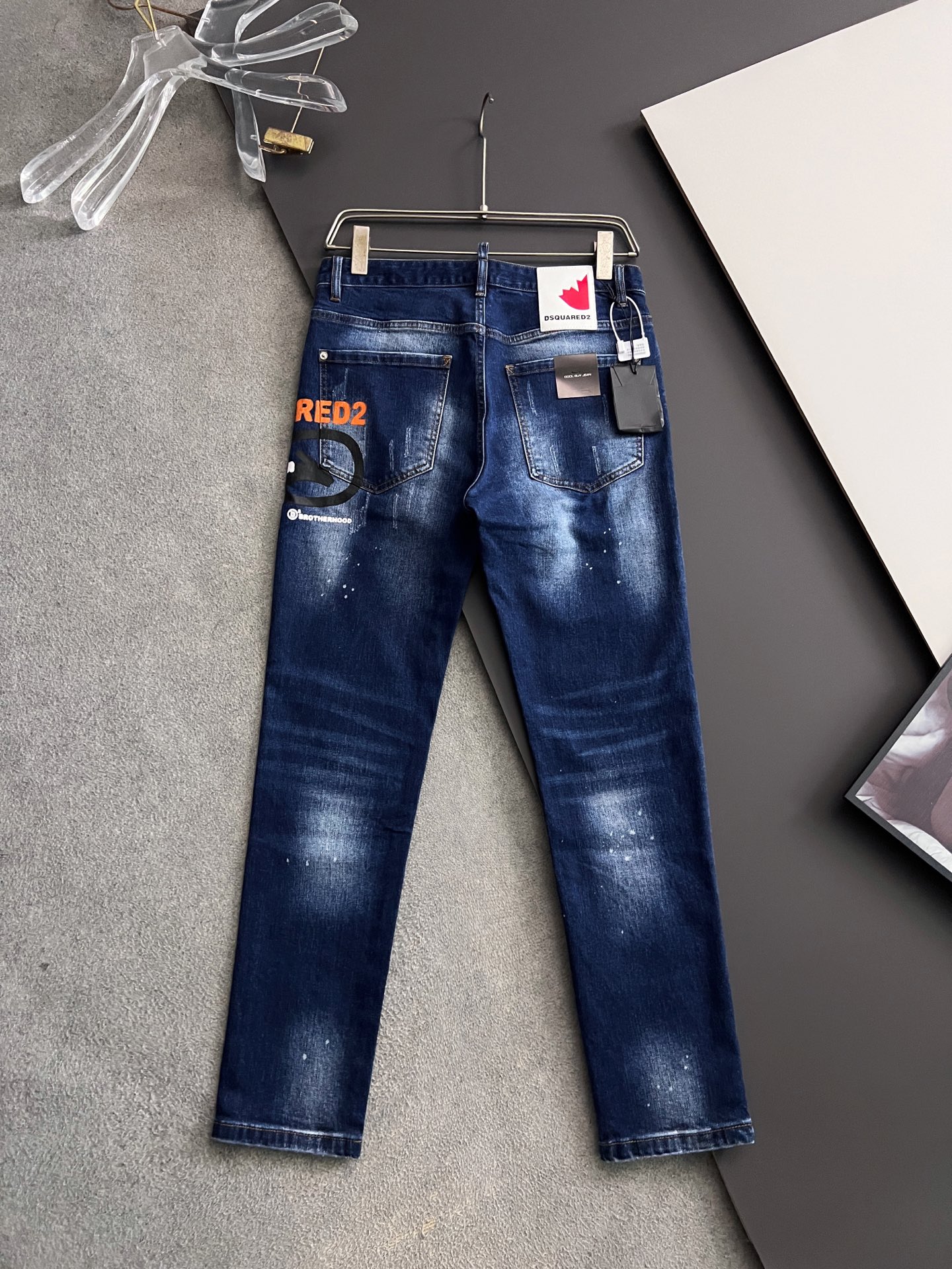 High-Quality Dollar Single Jeans with Unique Design and Comfortable Elasticity - 图片 6