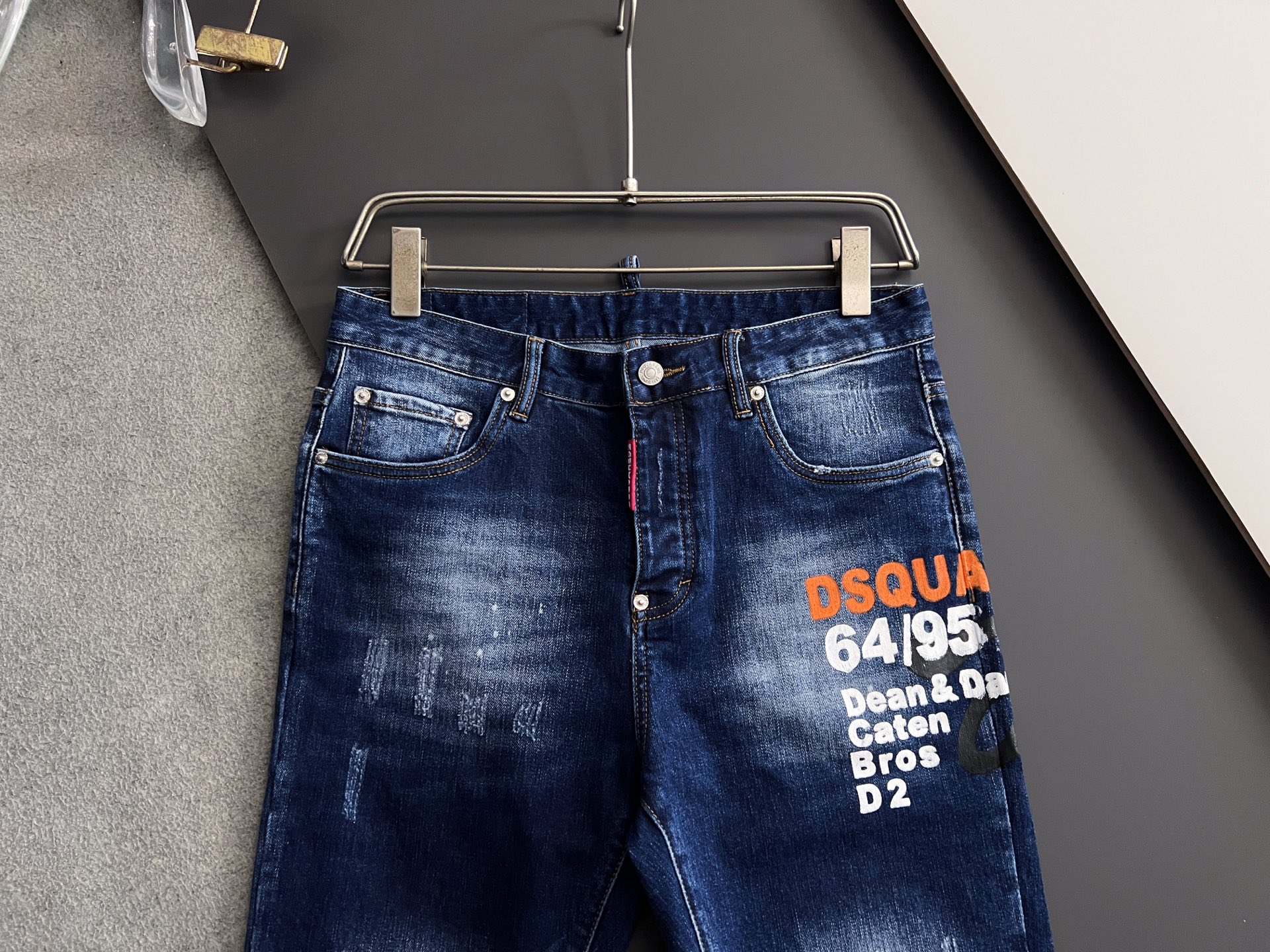 High-Quality Dollar Single Jeans with Unique Design and Comfortable Elasticity - 图片 2