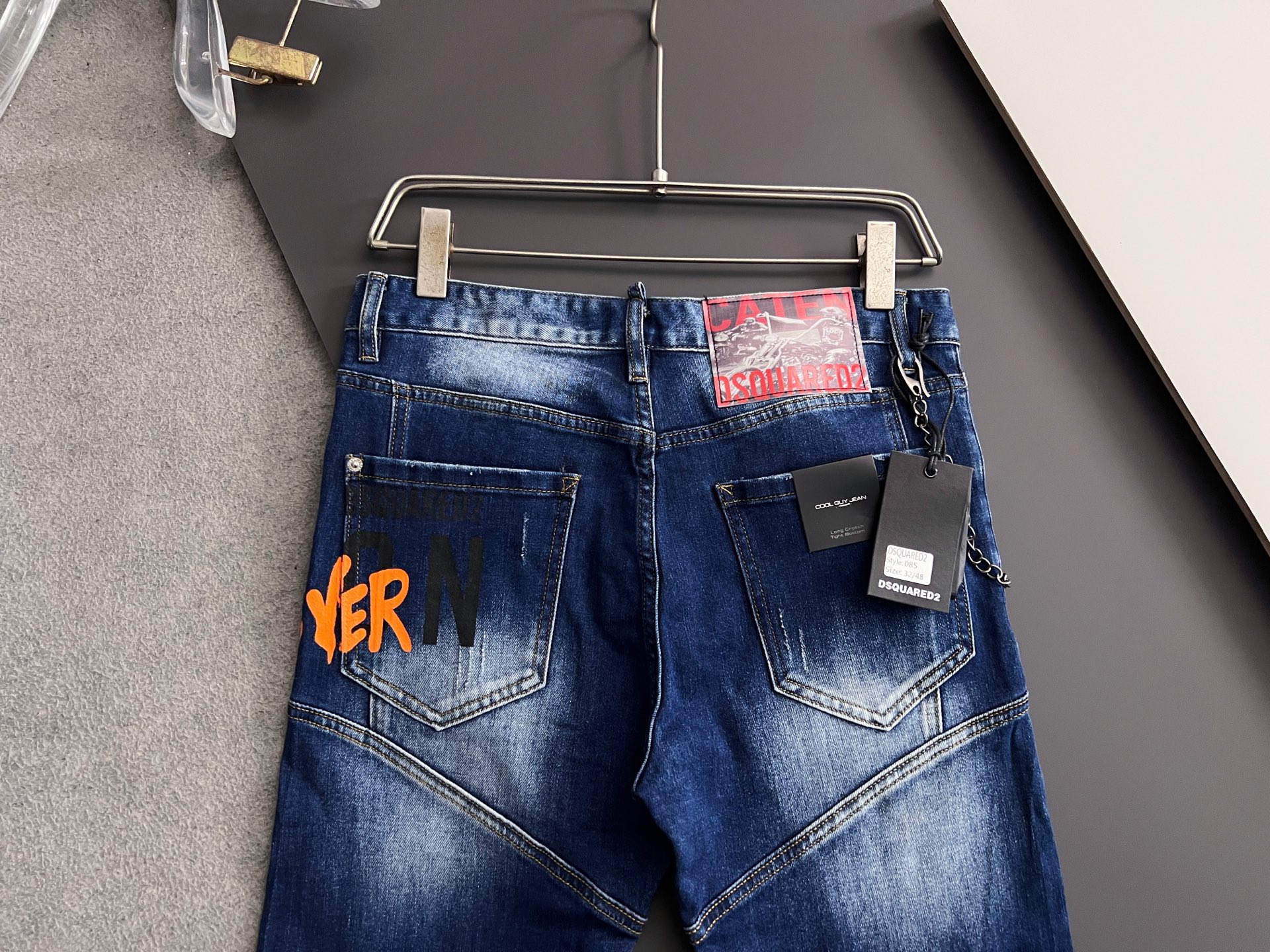 High-Quality Dollar Single D2* Jeans: Original Water Washing Fabrics, Unique Design, Comfort, Stylish, High-Grade - 图片 7