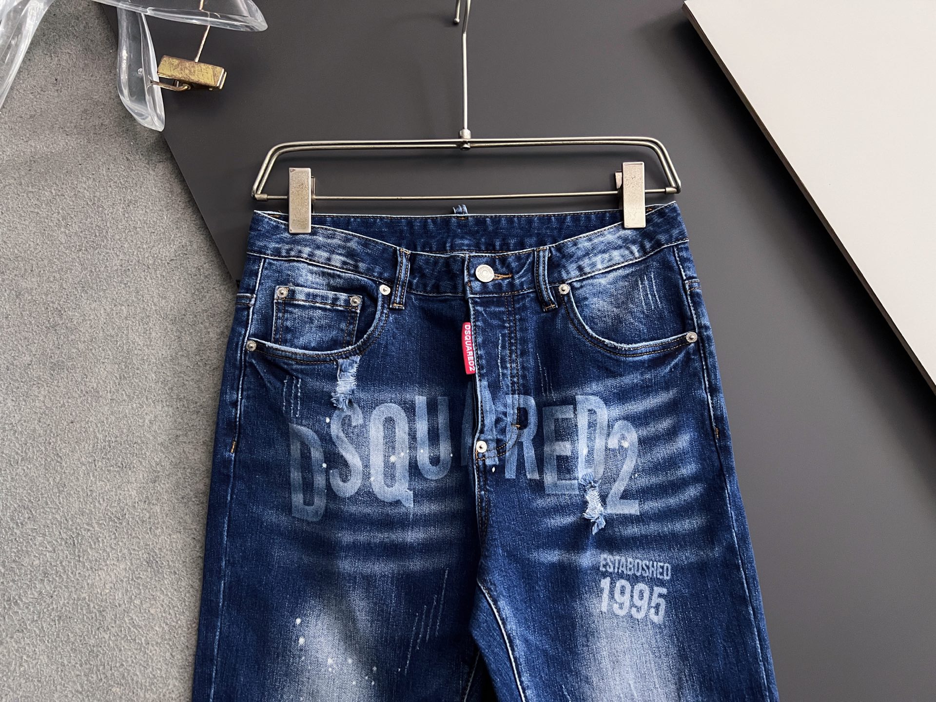 High-Quality Dollar Single Jeans with Unique Design and Comfortable Elasticity - 图片 2