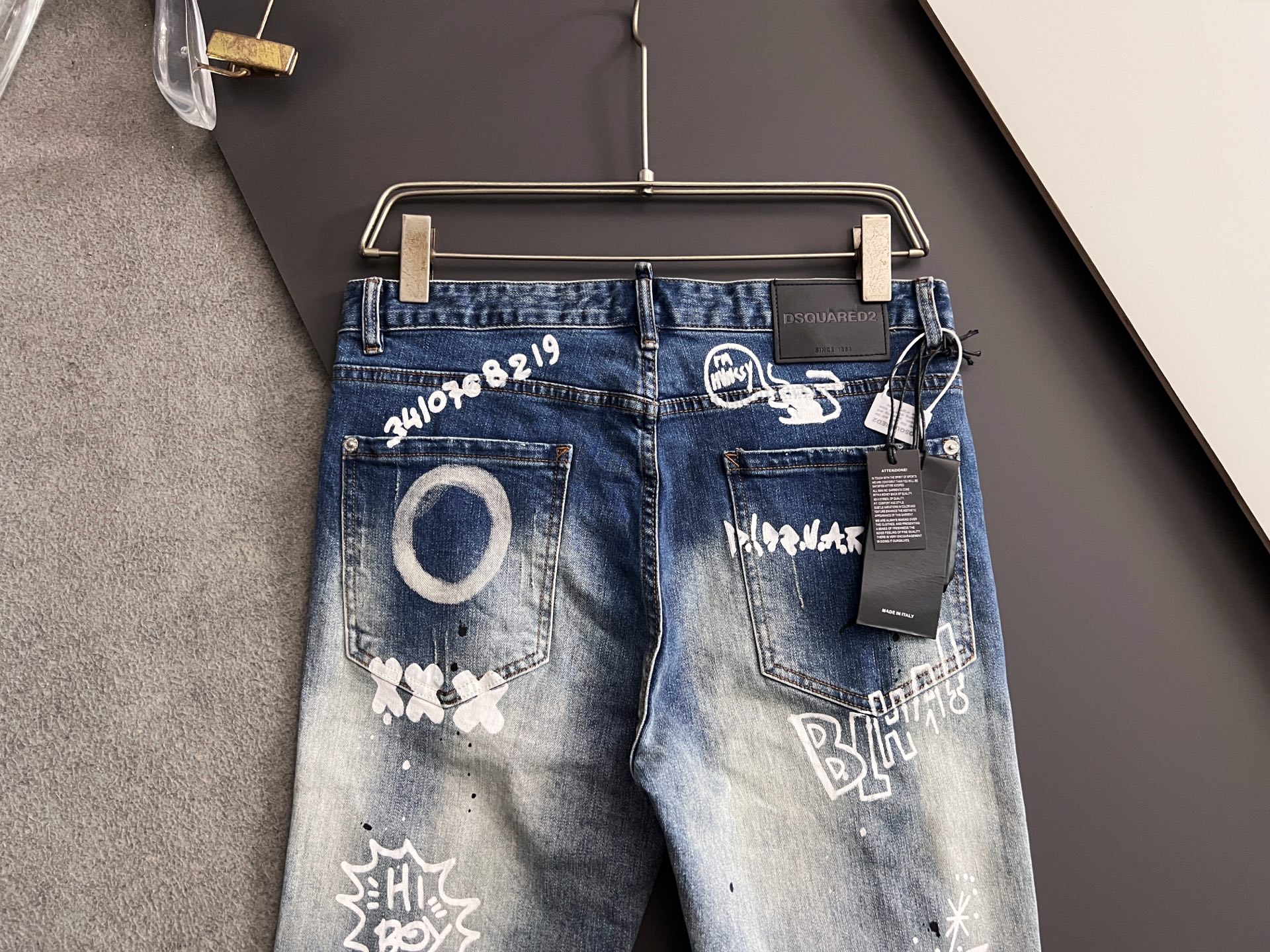 High-Quality Dollar Single D2* Jeans: Original Water Washing, Comfort, Elasticity, Unique Design - 图片 7