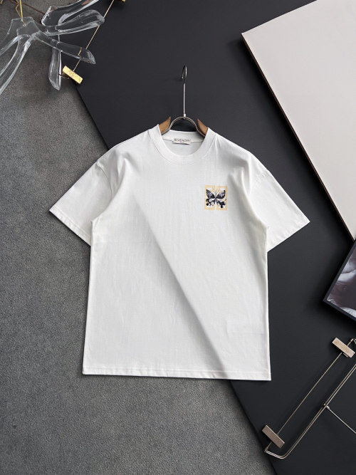 Givenchy Butterfly Print Cotton T-Shirt - Short Sleeve, Casual Wear 1 Givenchy Butterfly Print Cotton T-Shirt - Short Sleeve, Casual Wear