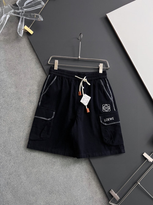 Loewe Men's Cotton Cargo Shorts, Comfortable and Breathable Casual Style 1 Loewe Men's Cotton Cargo Shorts, Comfortable and Breathable Casual Style