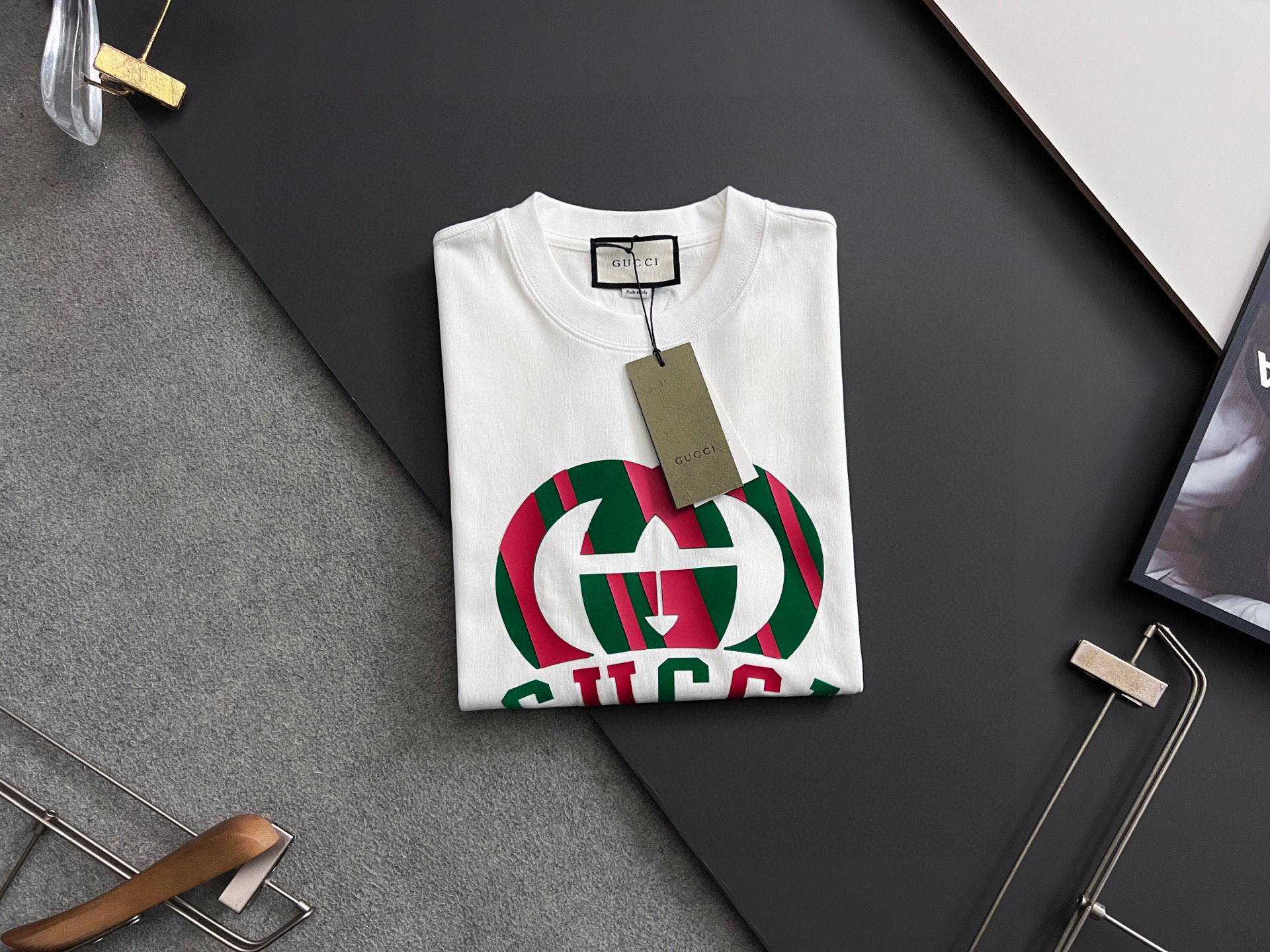 ）25款Gucc*🌟最新独家爆款*.】重克280克纯棉双纱）爆款现货四季系列短袖，简约基础衣橱神器， 休