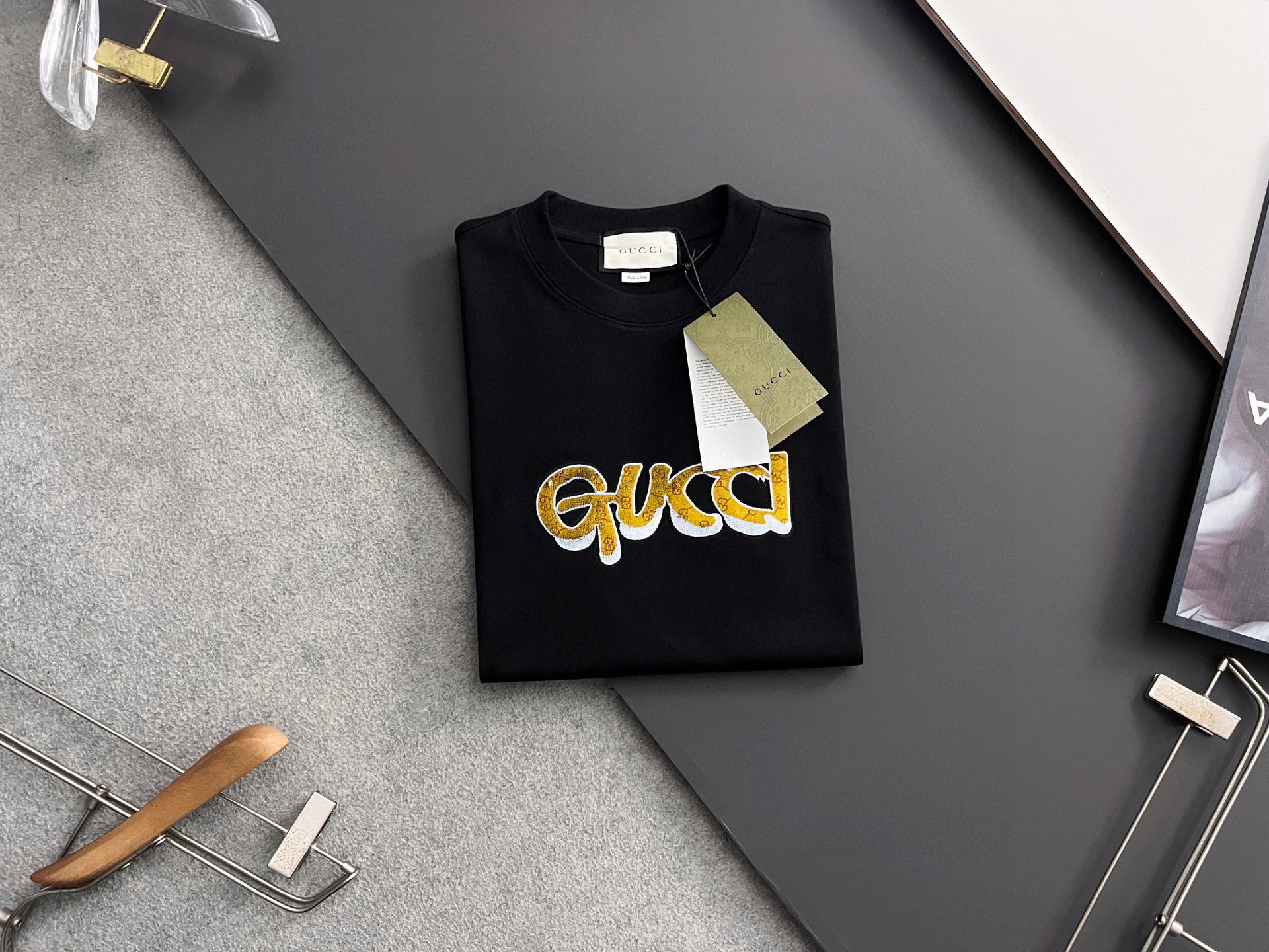 ）25款Gucc*🌟最新独家爆款*.】重克280克纯棉双纱）爆款现货四季系列短袖，简约基础衣橱神器， 休