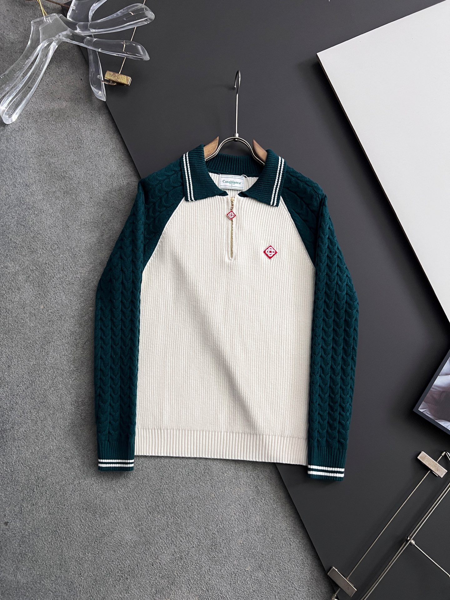 ）Cas布兰卡*2025新季春款男士针织毛衣🔥全新支数16针天丝初剪面料，轻薄柔软 手感顺滑舒适透气，上