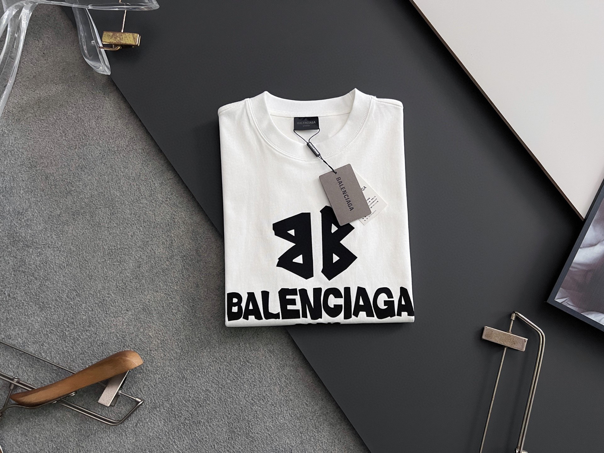 ）25款Bal*🌟最新独家爆款*.】重克280克纯棉双纱）爆款现货四季系列短袖，简约基础衣橱神器， 休闲