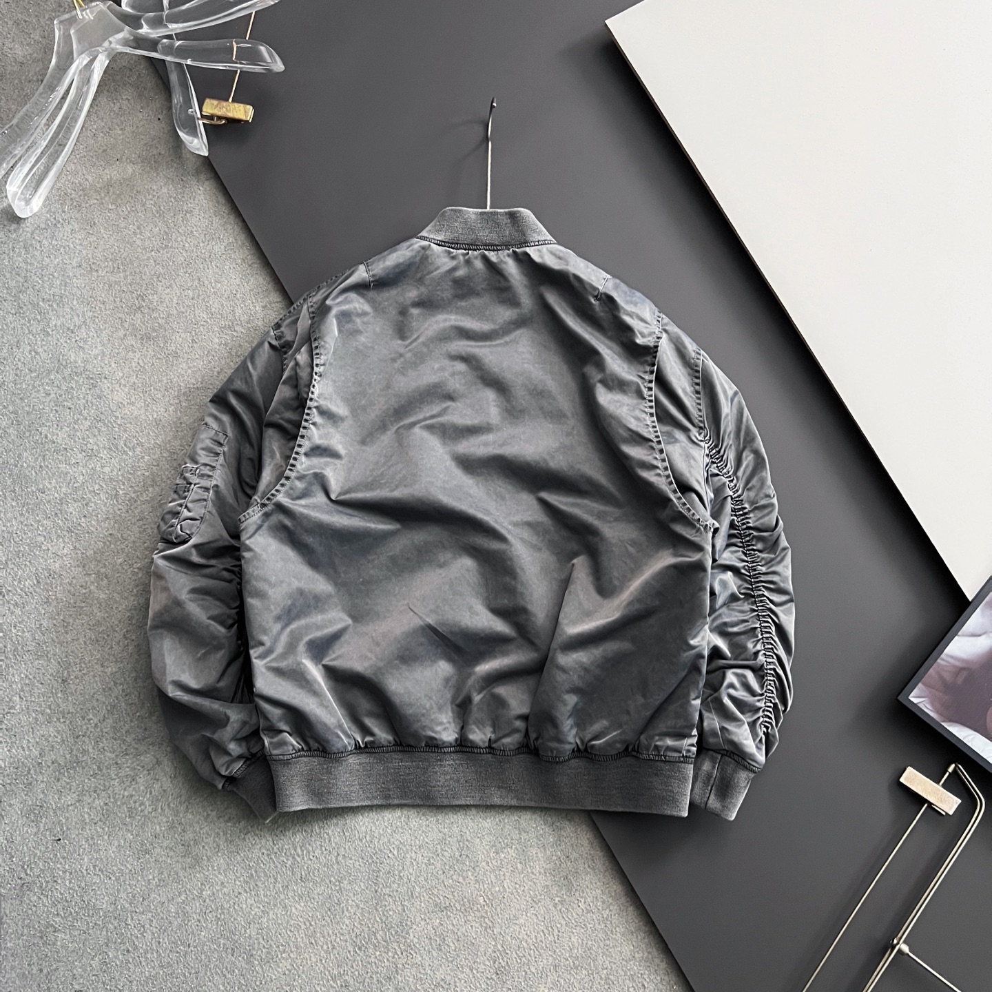 ）Stone*Island绝美复古枪色、25ss水洗美式复古飞行夹克短版棒球领夹克 🔥🔥特色Logo热转