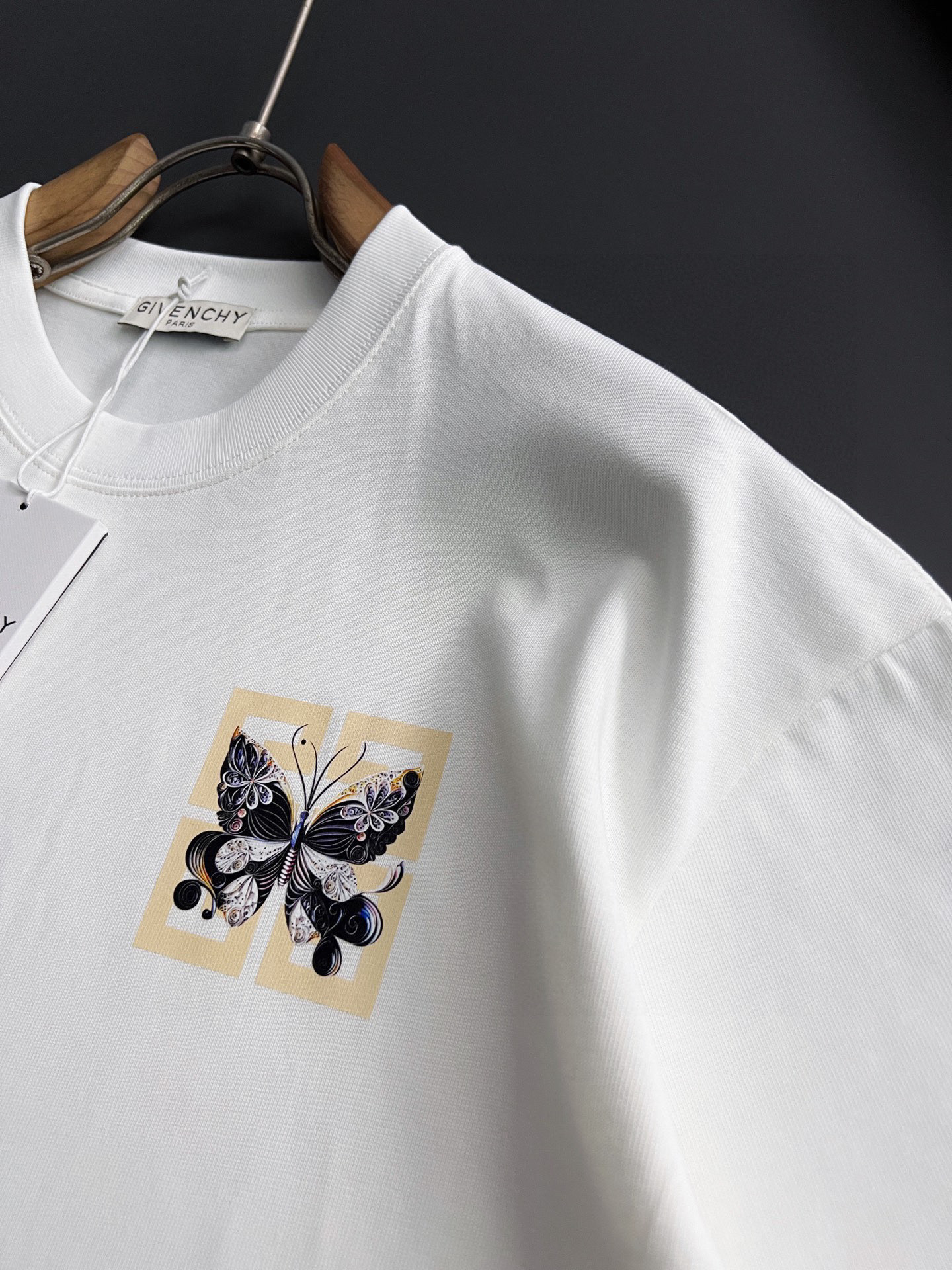 ）Giv*、🌟2025Ss爆款280g纯棉双纱爆款现货四季系列短袖，简约基础衣橱神器， 休闲百搭必备款）