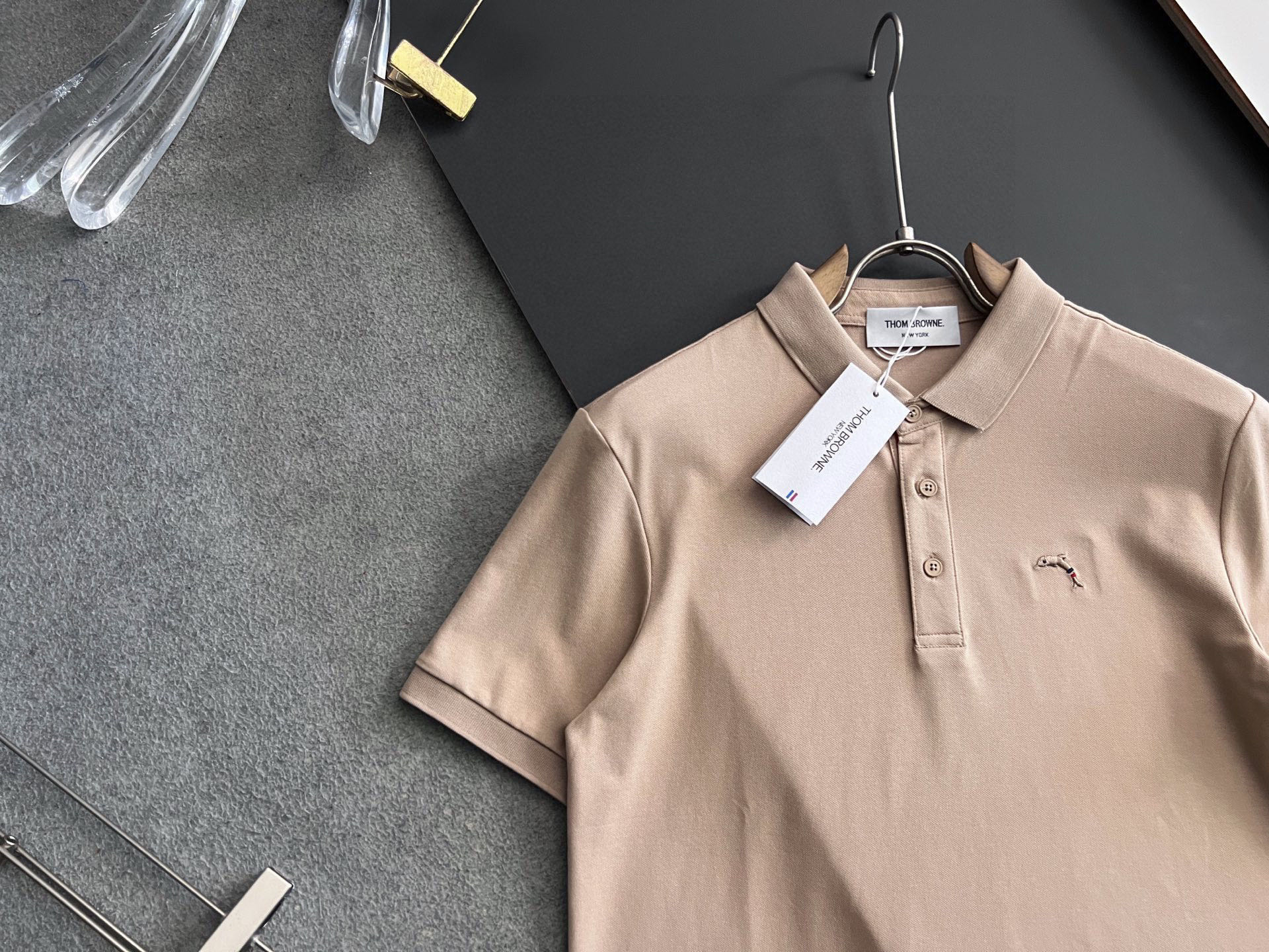 ）TB* 25Ss最新独家研发珠地丝光Polo功能性T恤、 抑菌 高弹功能性Polo男士短袖Polo衫，