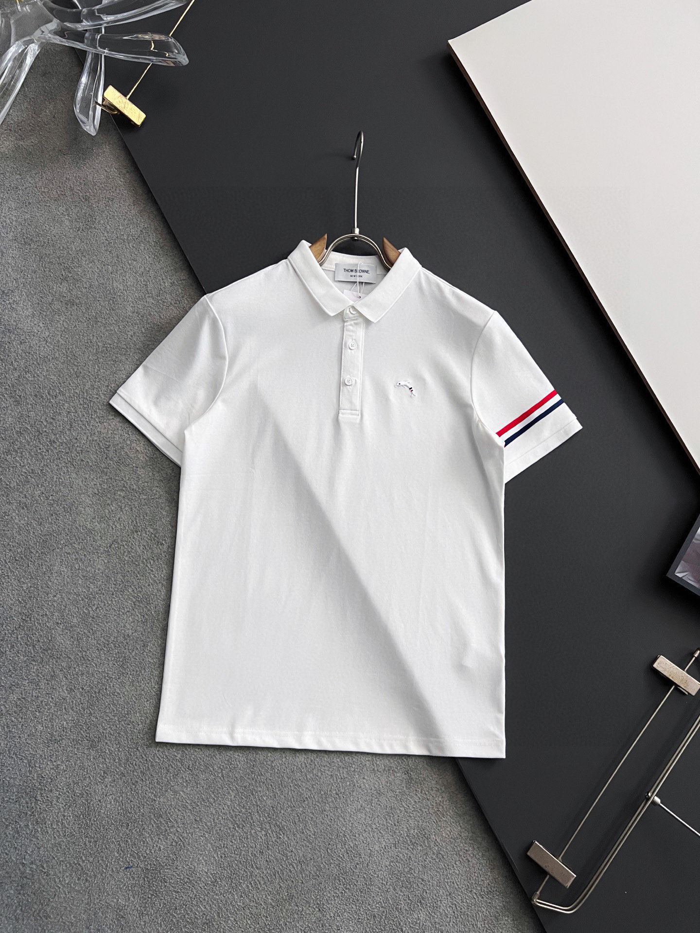 ）TB* 25Ss最新独家研发珠地丝光Polo功能性T恤、 抑菌 高弹功能性Polo男士短袖Polo衫，