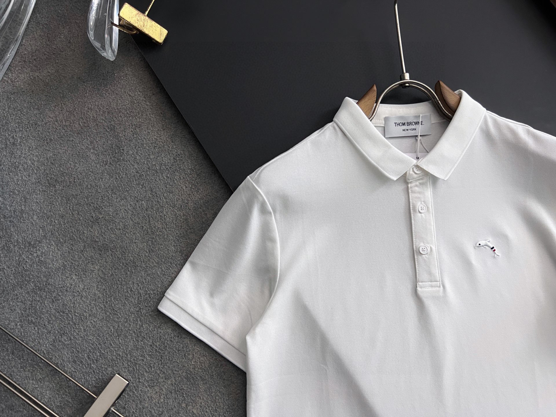 ）TB* 25Ss最新独家研发珠地丝光Polo功能性T恤、 抑菌 高弹功能性Polo男士短袖Polo衫，