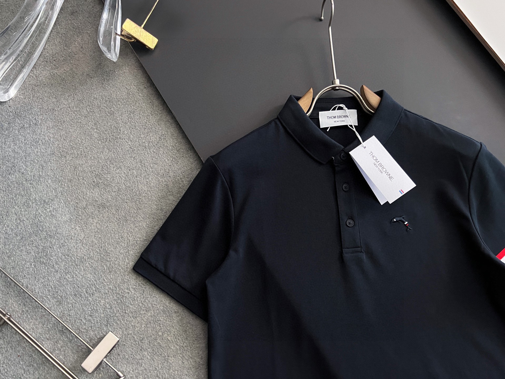 ）TB* 25Ss最新独家研发珠地丝光Polo功能性T恤、 抑菌 高弹功能性Polo男士短袖Polo衫，