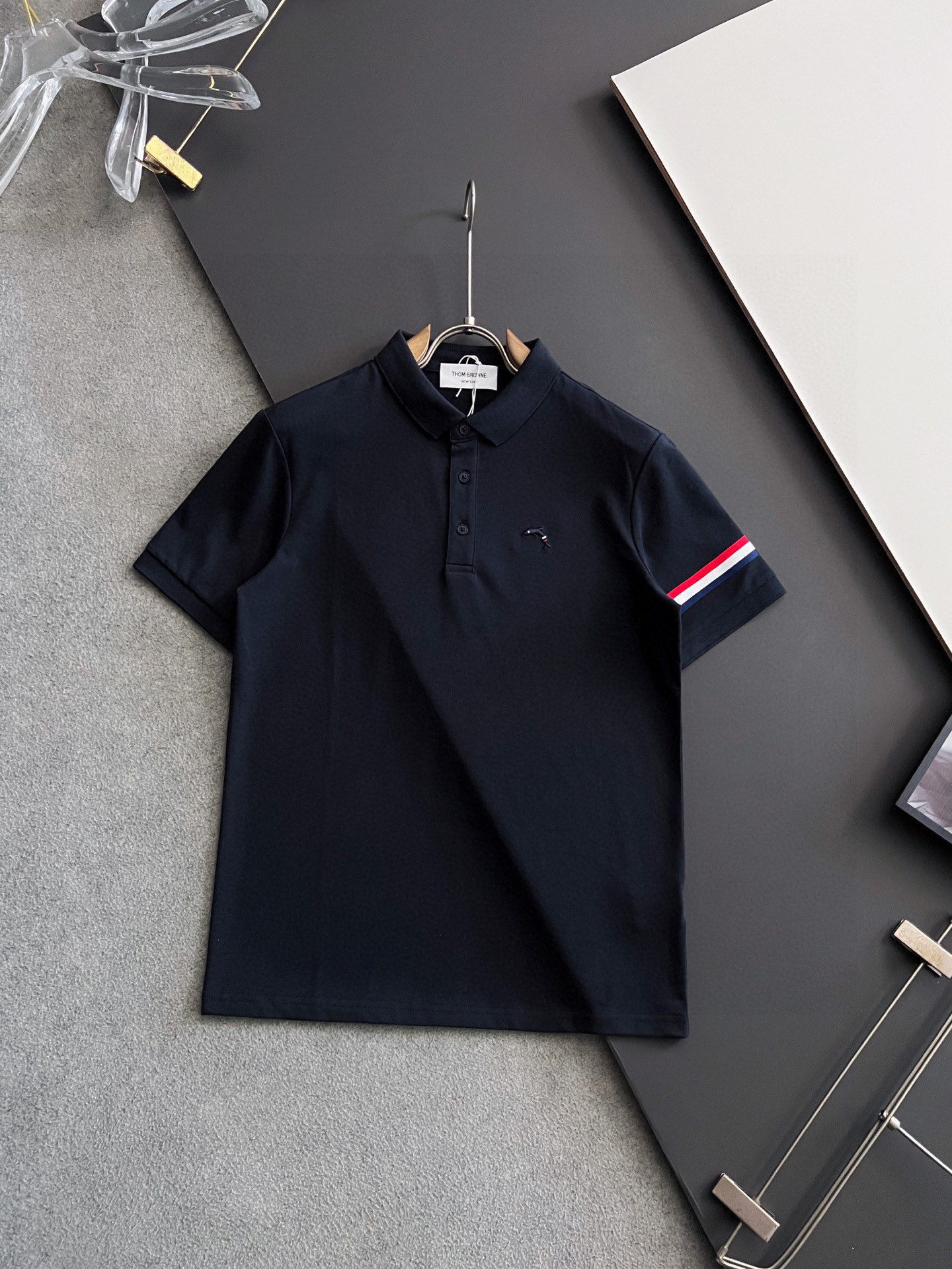 ）TB* 25Ss最新独家研发珠地丝光Polo功能性T恤、 抑菌 高弹功能性Polo男士短袖Polo衫，