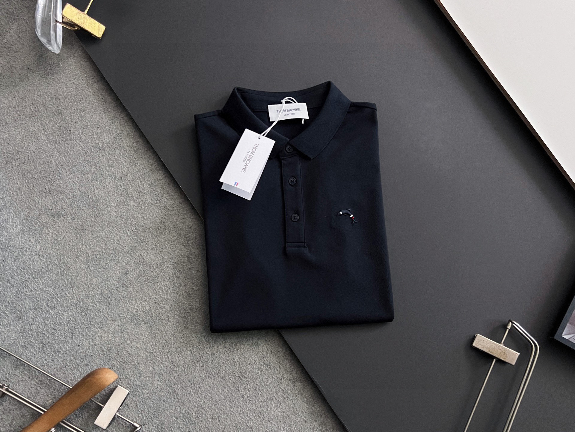 ）TB* 25Ss最新独家研发珠地丝光Polo功能性T恤、 抑菌 高弹功能性Polo男士短袖Polo衫，