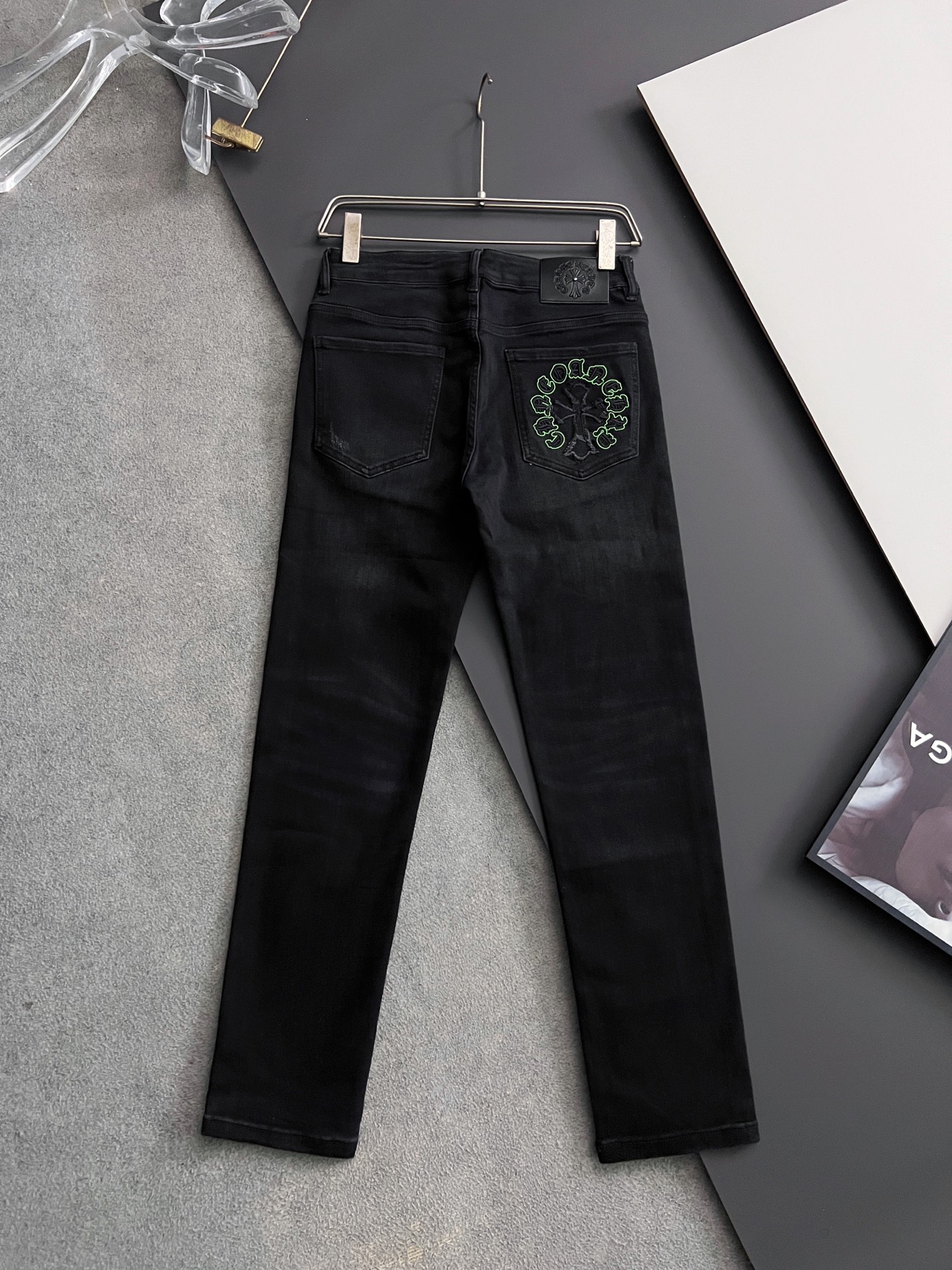 ）CH克罗心* 25/s新季爆款品质感处理完美经典休闲弹力牛仔裤 低调奢华感、订制皮牌+五金配件 专柜年