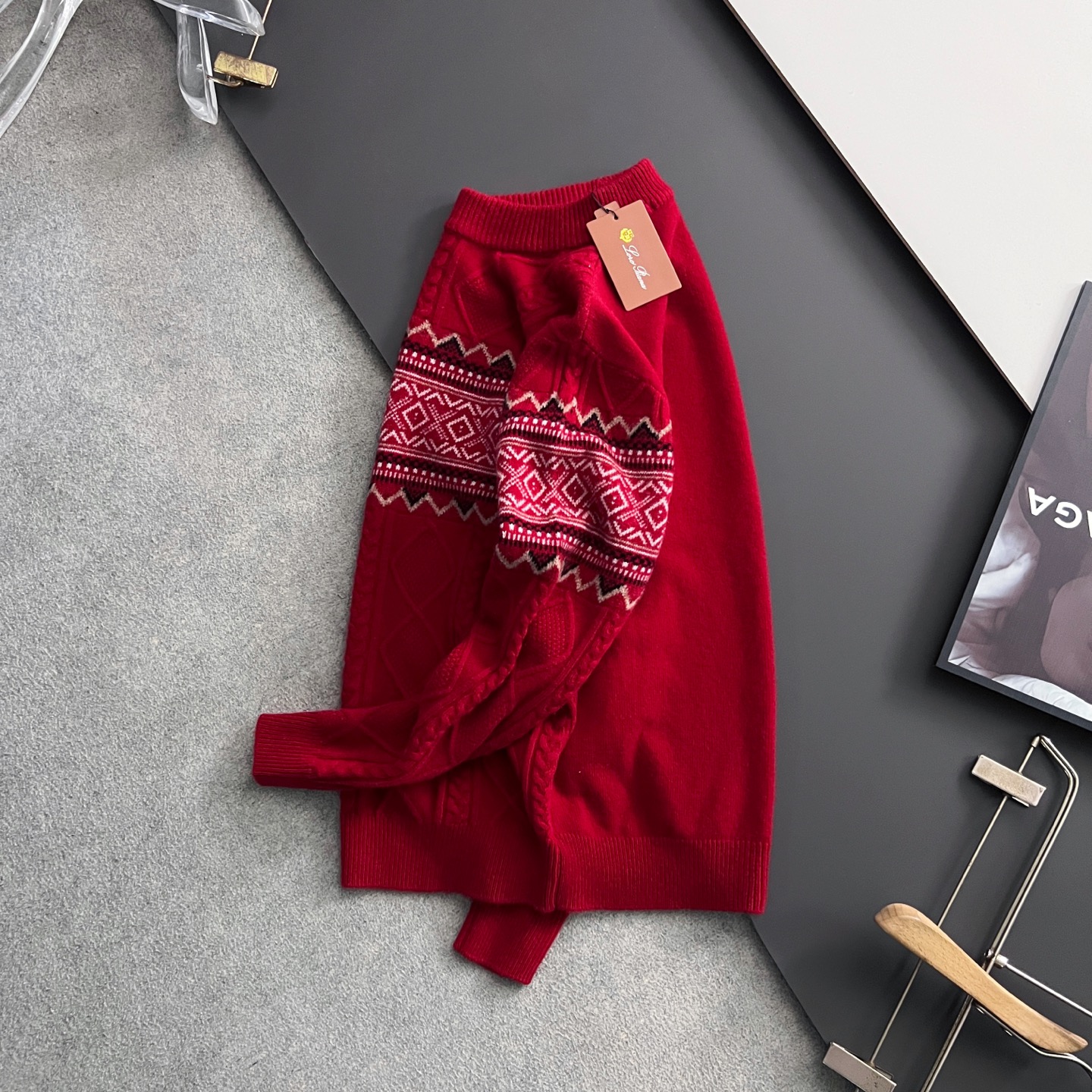 ）lP🆕*🌟顶级版圣诞风🎄冬季羊绒衫（绵羊毛100%），此款毛衣甄选客供进口100％针织羊毛材质！面料手