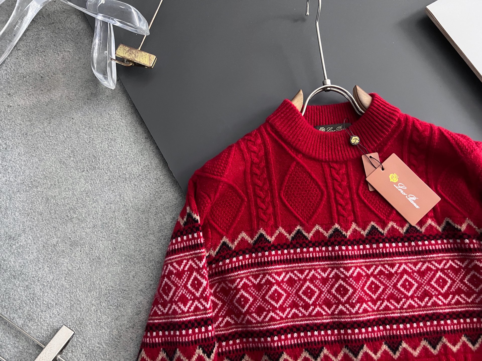 ）lP🆕*🌟顶级版圣诞风🎄冬季羊绒衫（绵羊毛100%），此款毛衣甄选客供进口100％针织羊毛材质！面料手