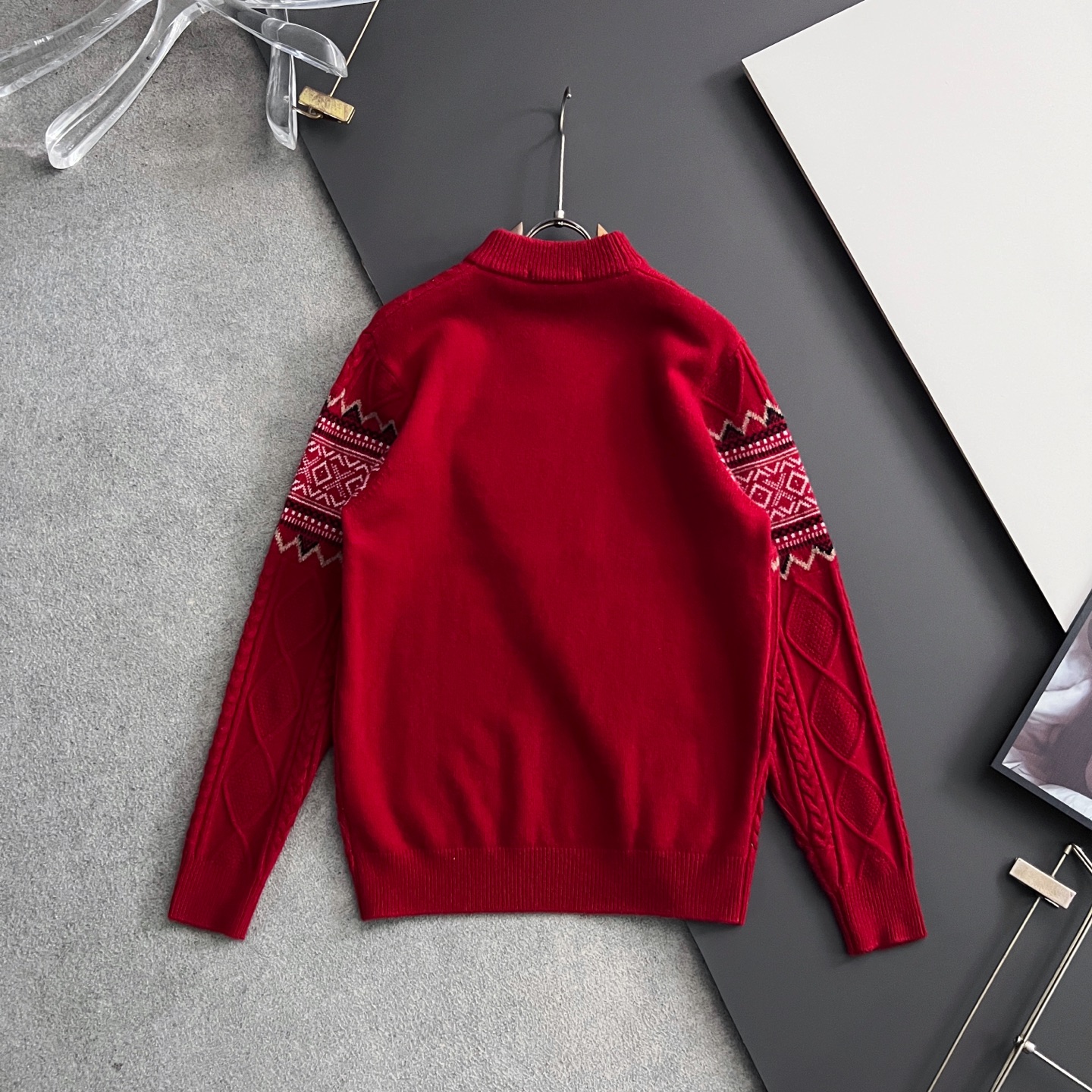 ）lP🆕*🌟顶级版圣诞风🎄冬季羊绒衫（绵羊毛100%），此款毛衣甄选客供进口100％针织羊毛材质！面料手